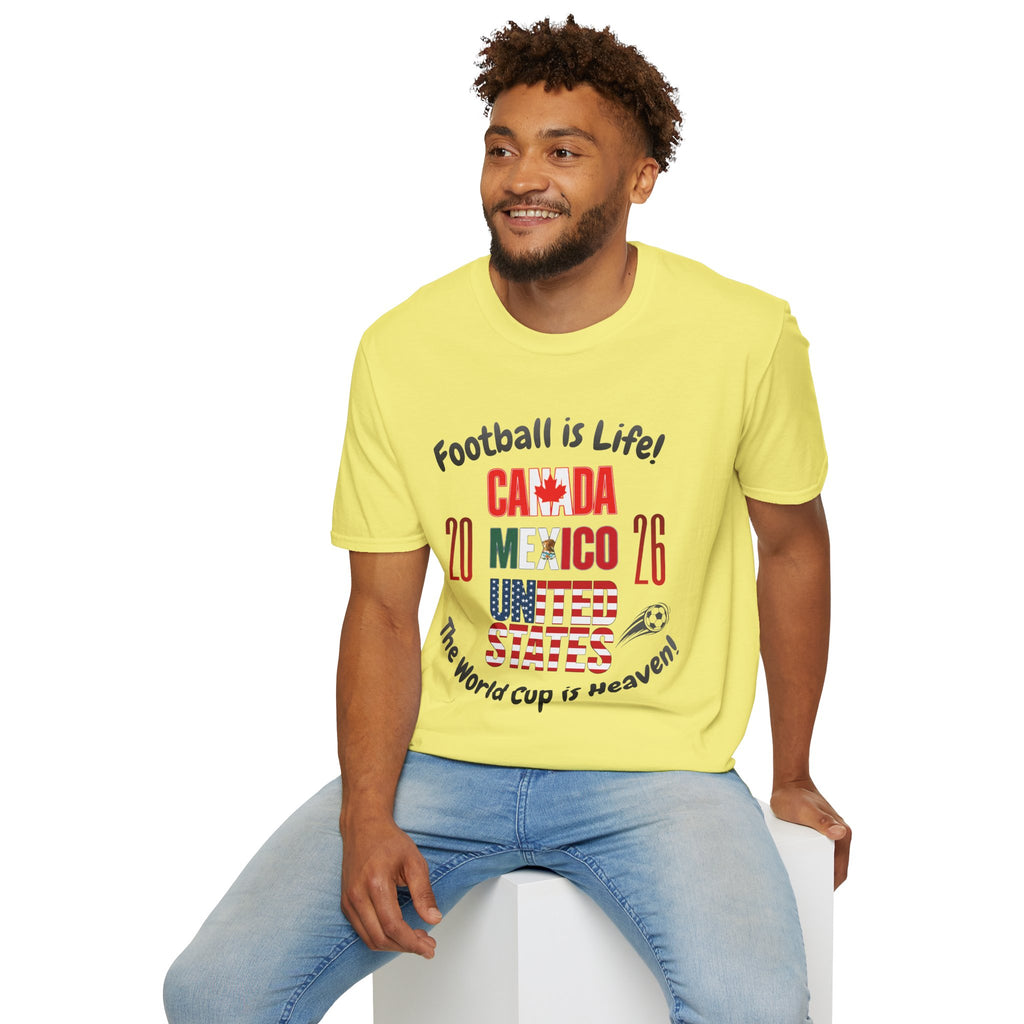 Canada Mexico USA 2026 World Cup | Heaven | Dark Text | Lightweight