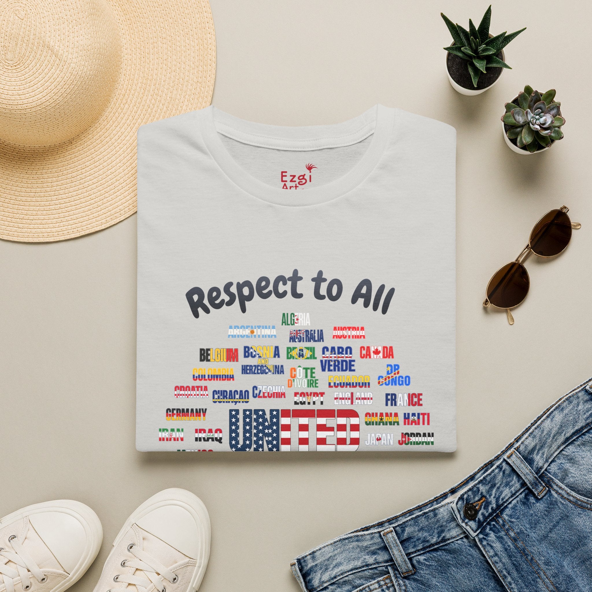 USA Fan Soccer Tee | Dark Text | Lightweight