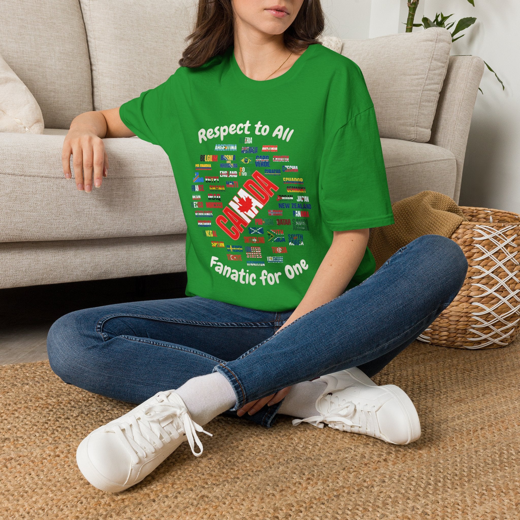 Canada Fan Soccer Tee | White Text | Lightweight