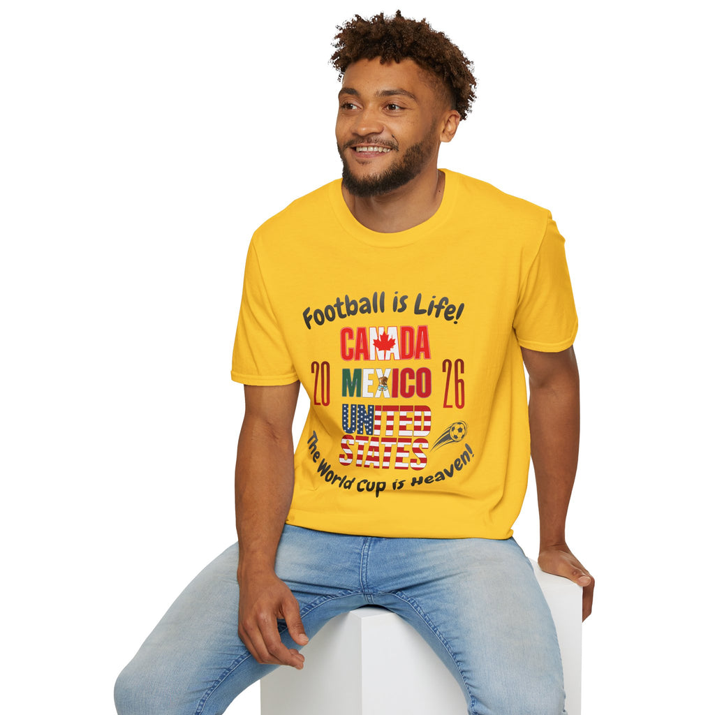 Canada Mexico USA 2026 World Cup | Heaven | Dark Text | Lightweight