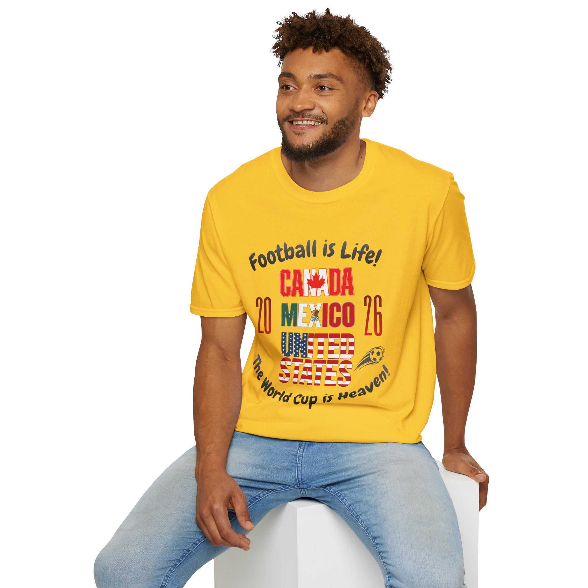 Canada Mexico USA 2026 World Cup | Heaven | Dark Text | Lightweight