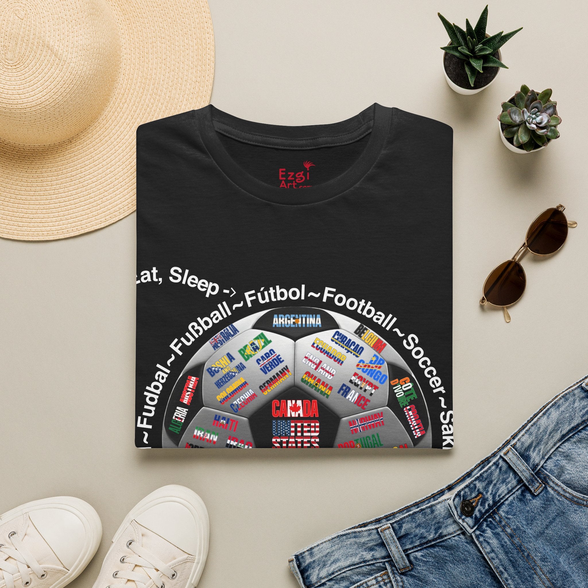 Soccer World Cup | “Eat, Sleep, Football, My Summer 2026" | White or Black Text | Lightweight