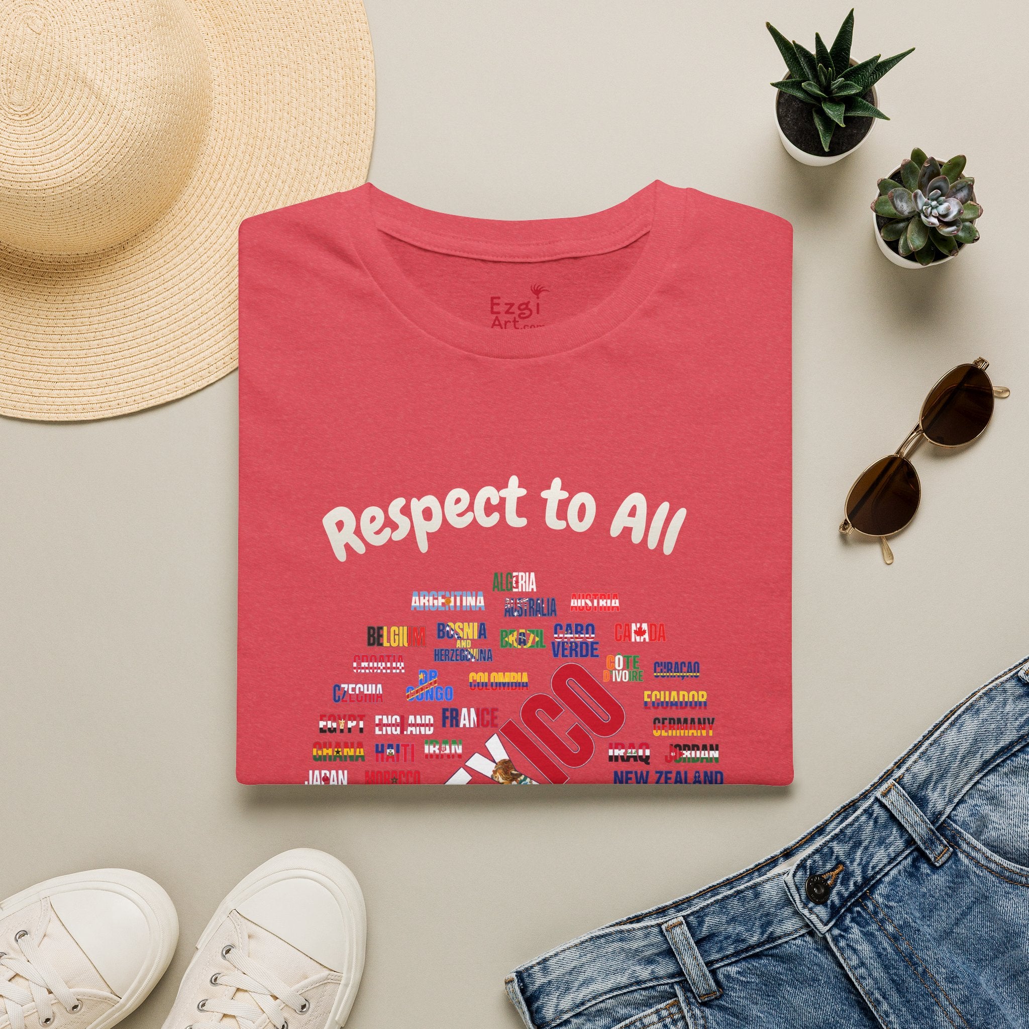 Mexico Fan Soccer Tee | White Text | Lightweight