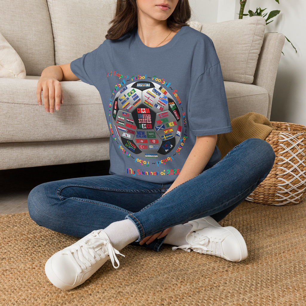 Soccer World Cup | “Eat, Sleep, Football, My Summer 2026" | Colorful Text | Lightweight