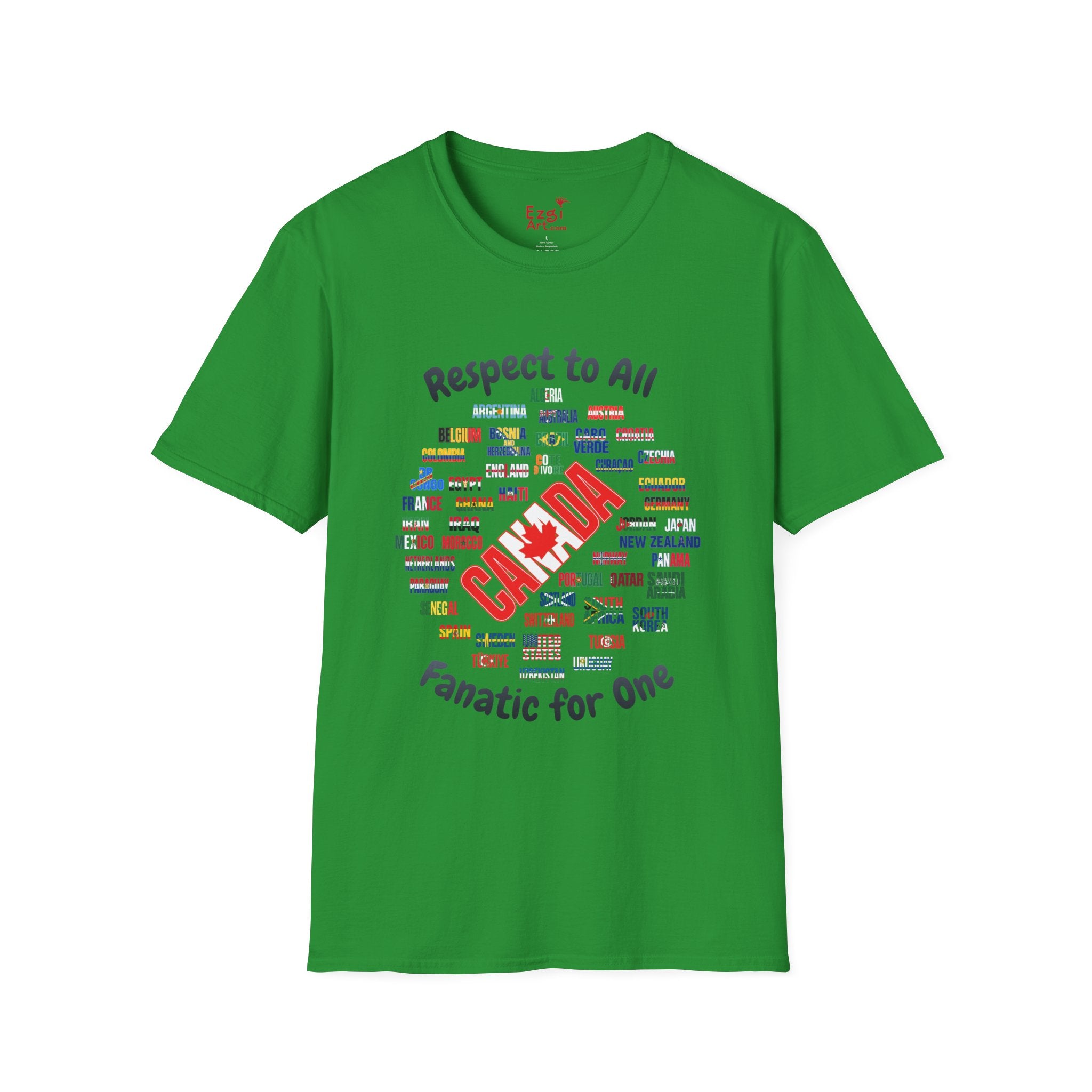 Canada Fan Soccer Tee | Dark Text | Lightweight