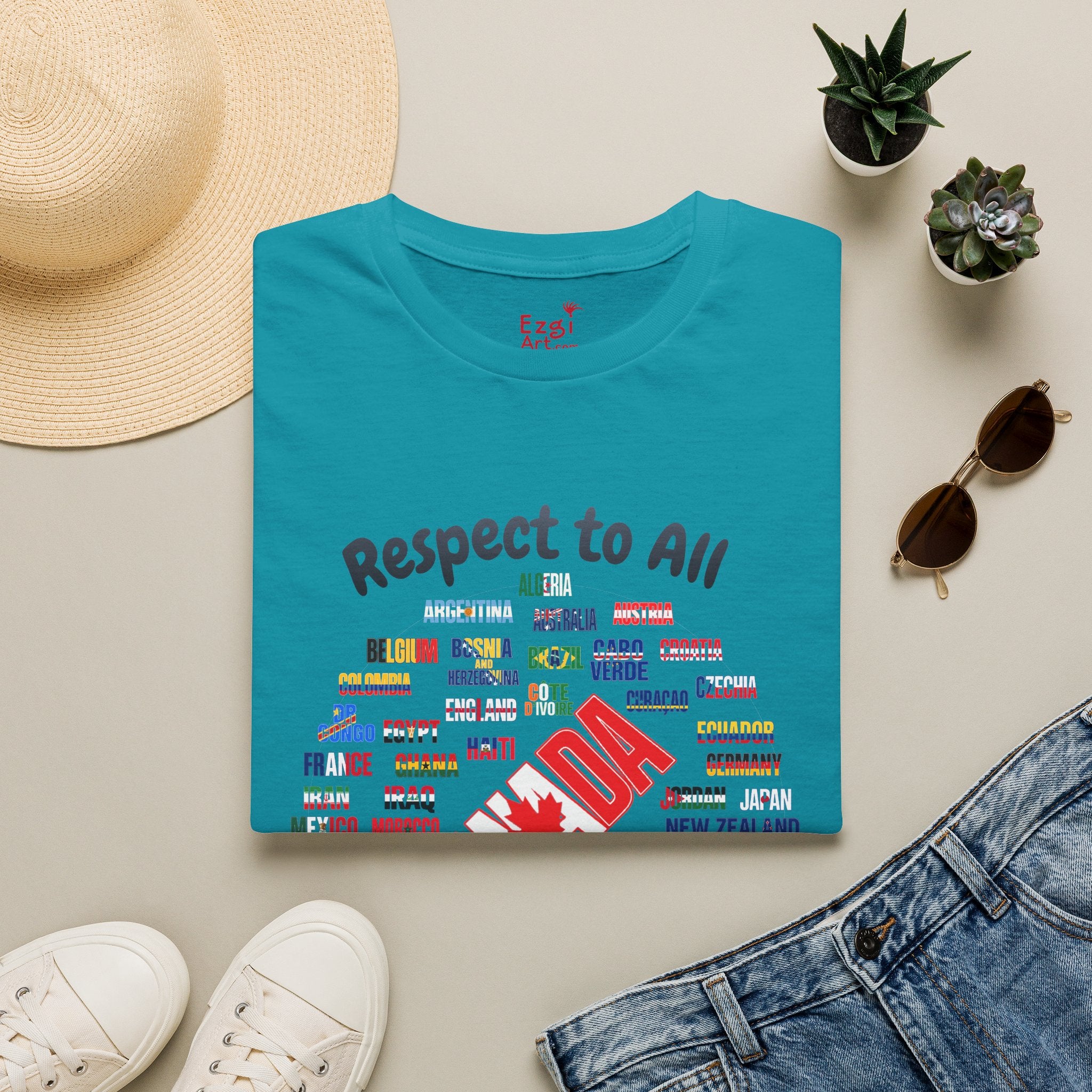 Canada Fan Soccer Tee | Dark Text | Lightweight