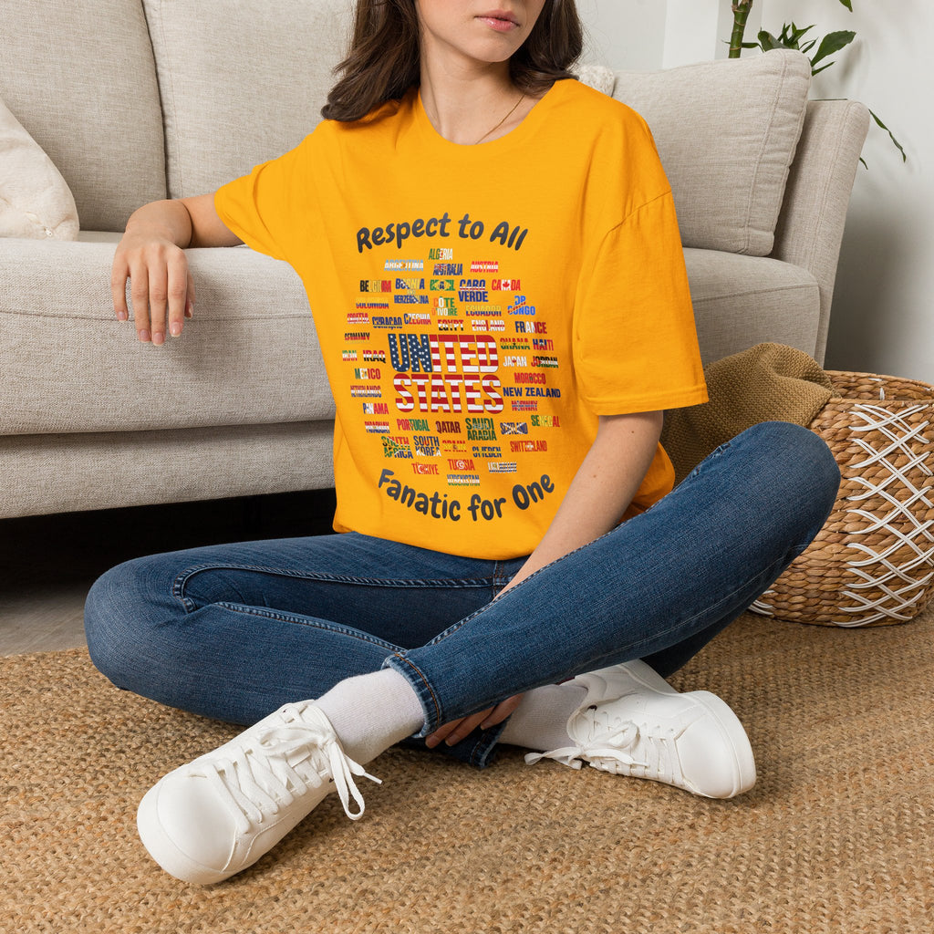 USA Fan Soccer Tee | Dark Text | Lightweight