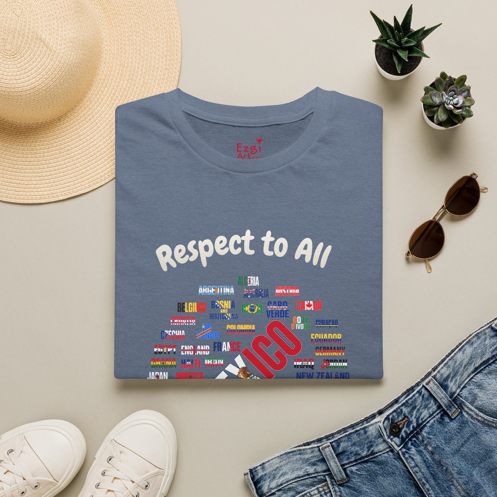 Mexico Fan Soccer Tee | White Text | Lightweight