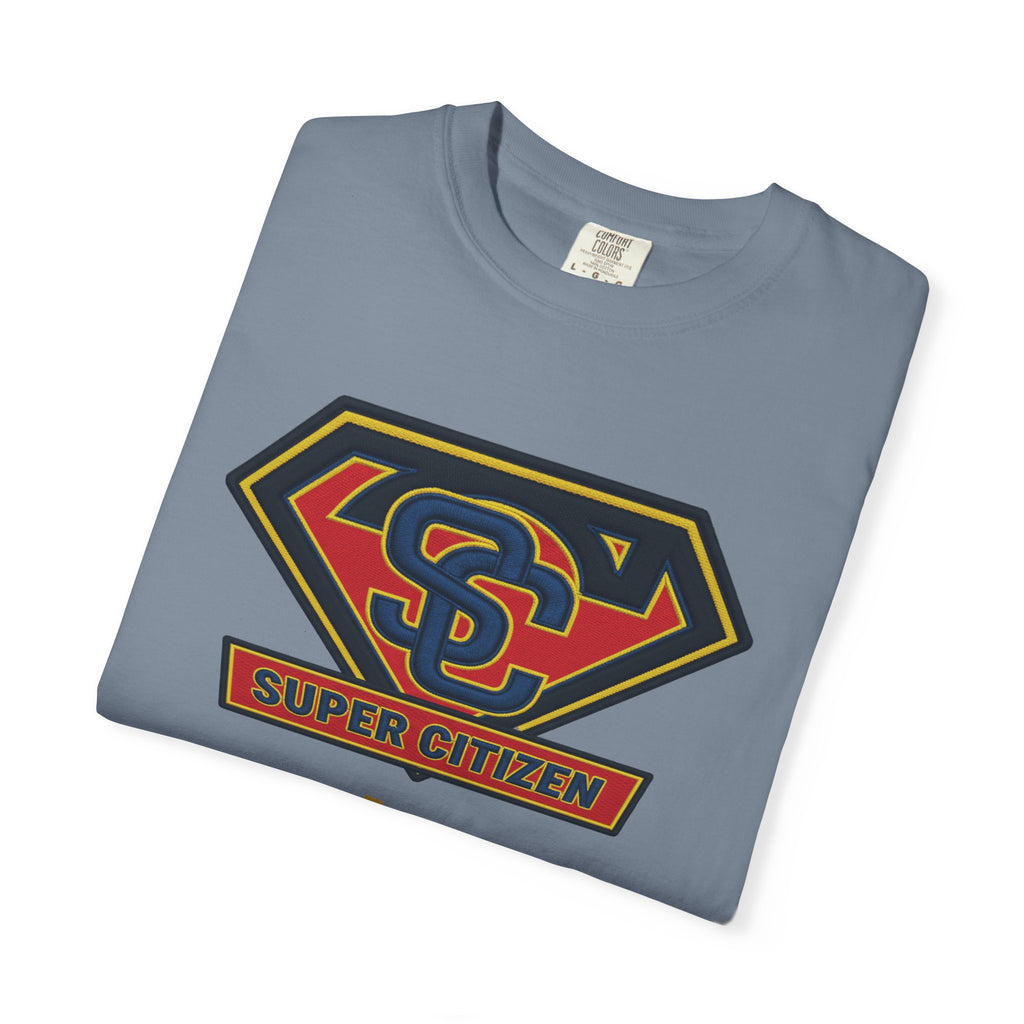 Super Citizen Graphic T-Shirt — "Pays so many taxes" (Yellow text) - A protest tee for everyday people. Regular citizens pay taxes at every step of life—income, purchases, property—while the burden...