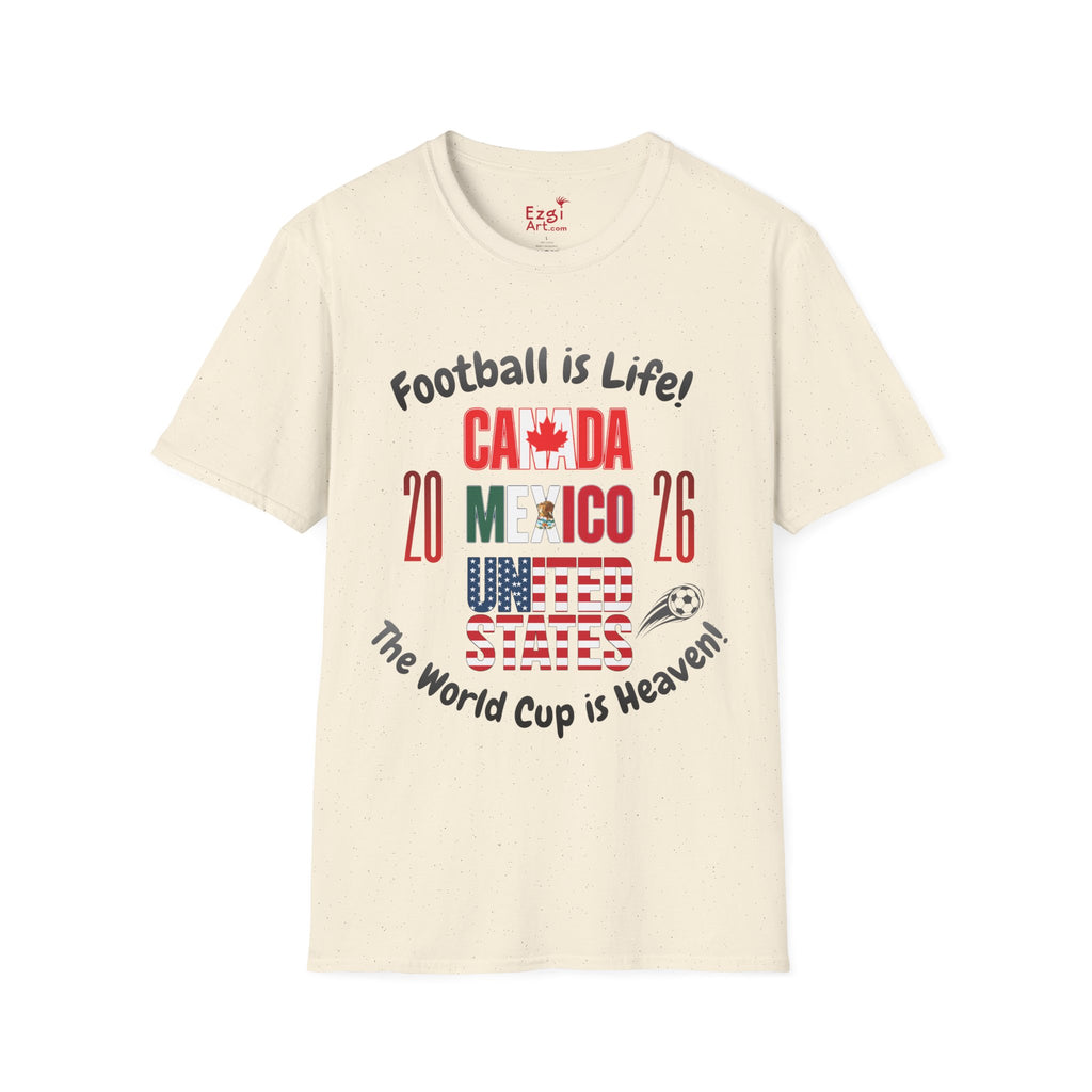 Canada Mexico USA 2026 World Cup | Heaven | Dark Text | Lightweight