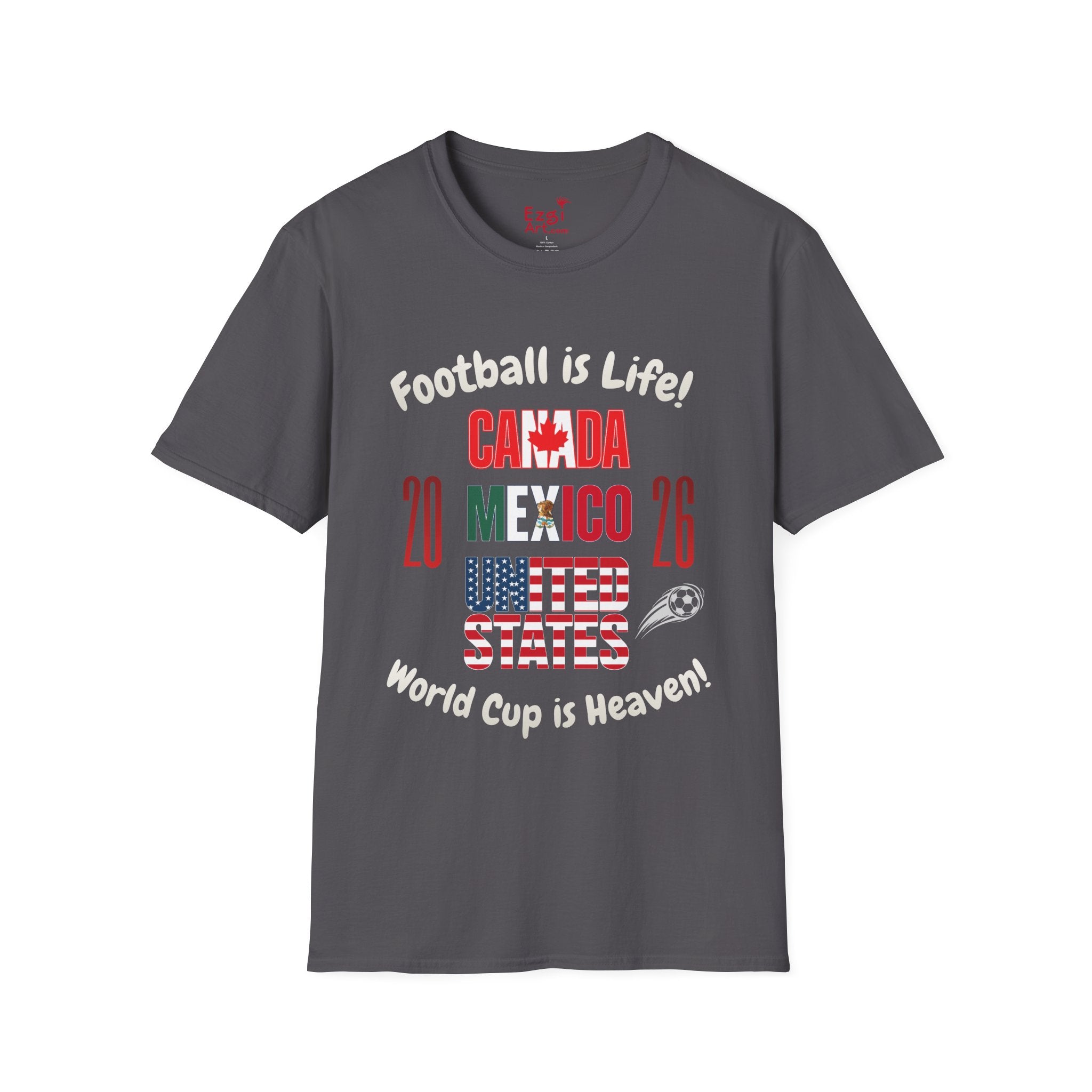 Canada Mexico USA 2026 World Cup | Heaven | White Text | Lightweight