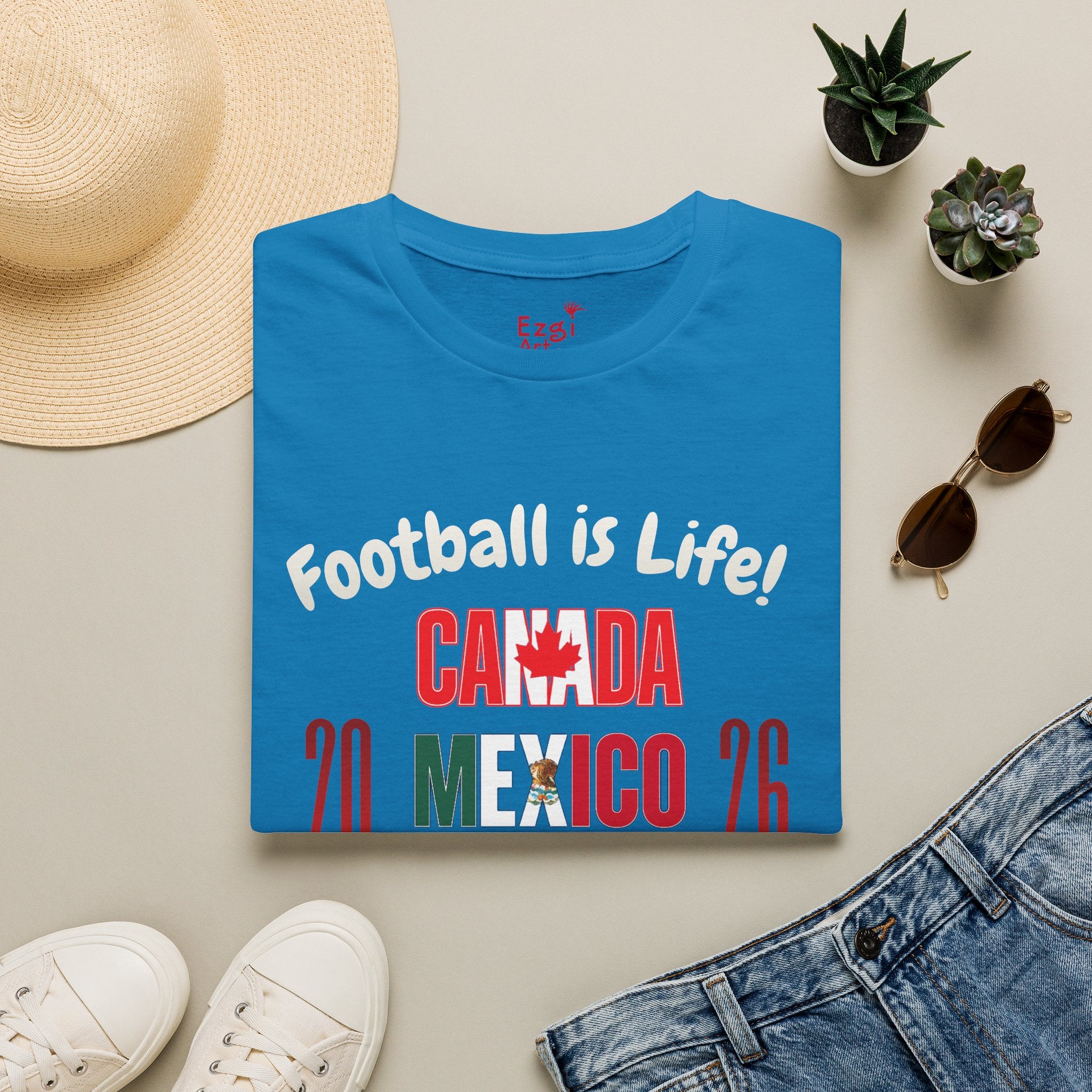 Canada Mexico USA 2026 World Cup | Heaven | White Text | Lightweight