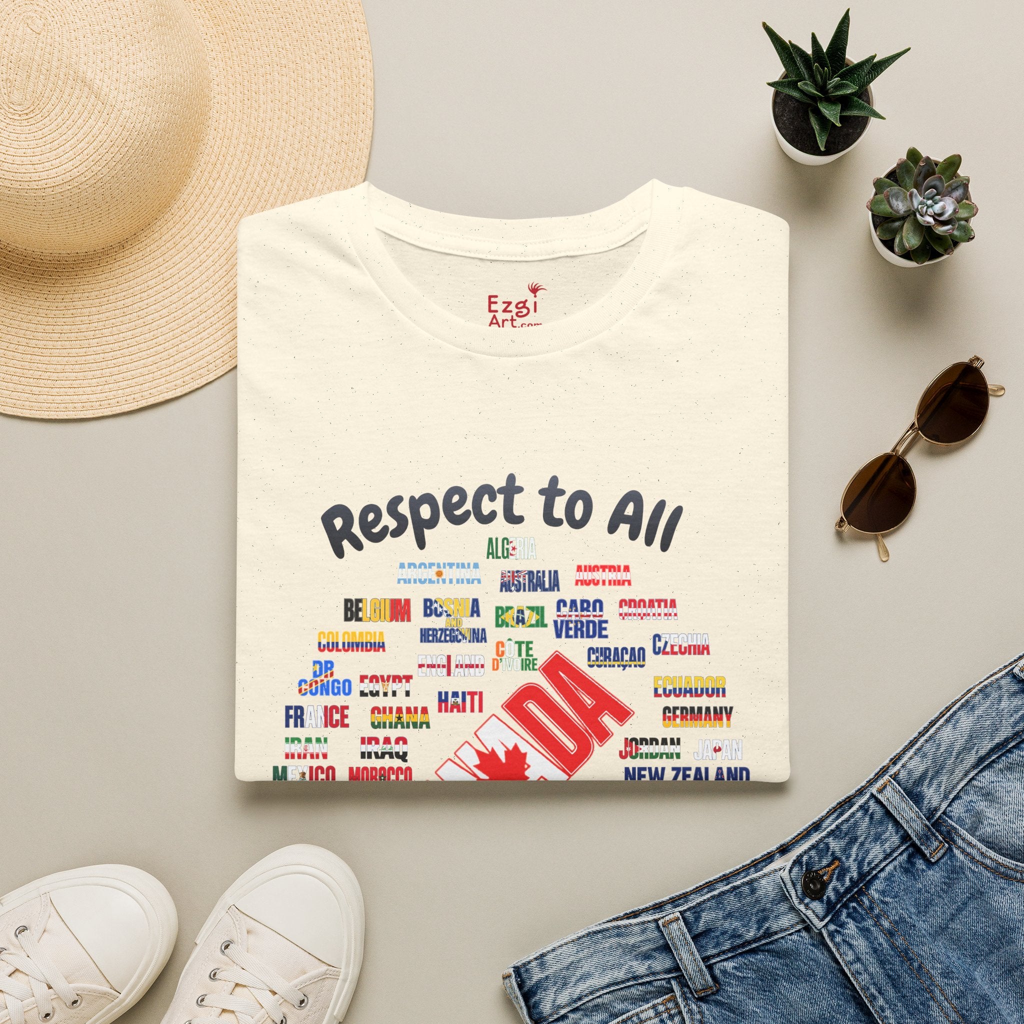 Canada Fan Soccer Tee | Dark Text | Lightweight