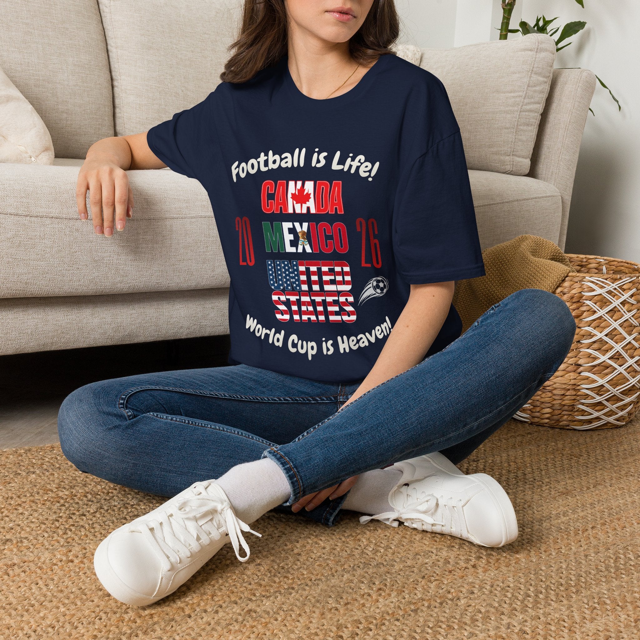 Canada Mexico USA 2026 World Cup | Heaven | White Text | Lightweight