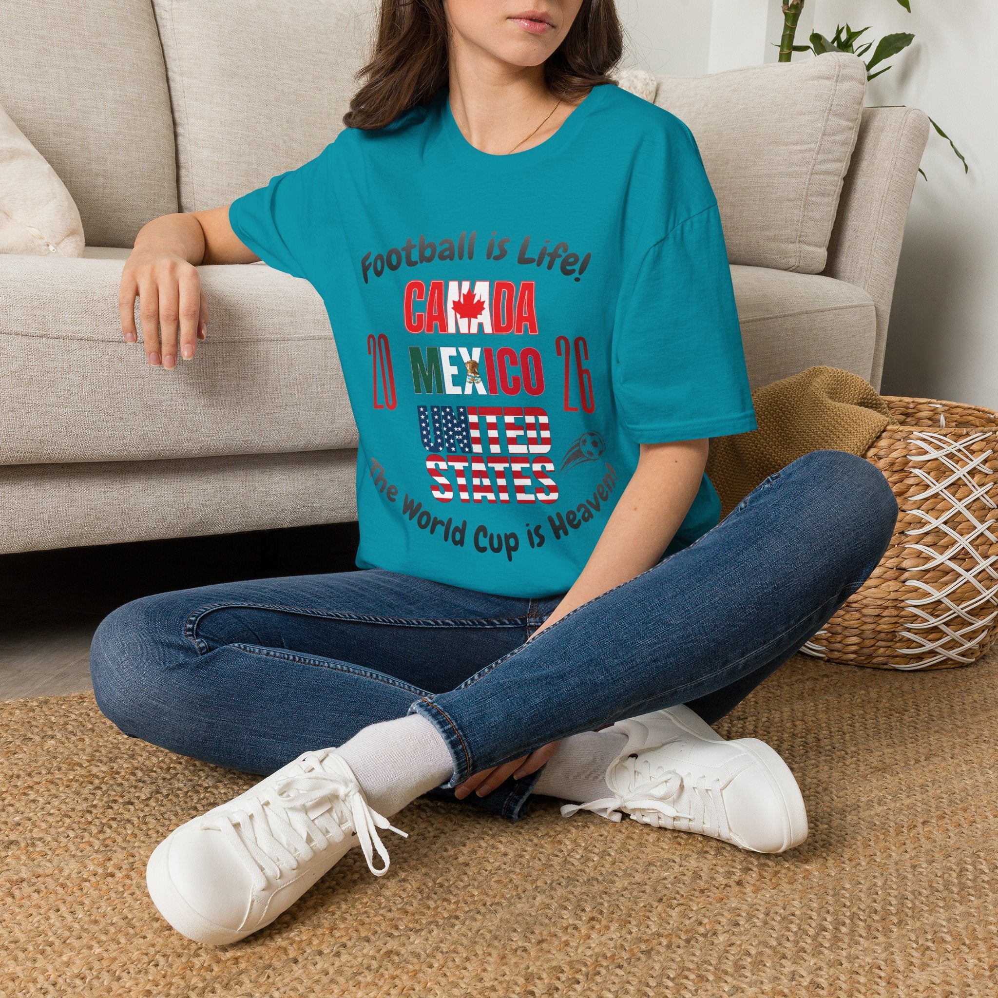 Canada Mexico USA 2026 World Cup | Heaven | Dark Text | Lightweight