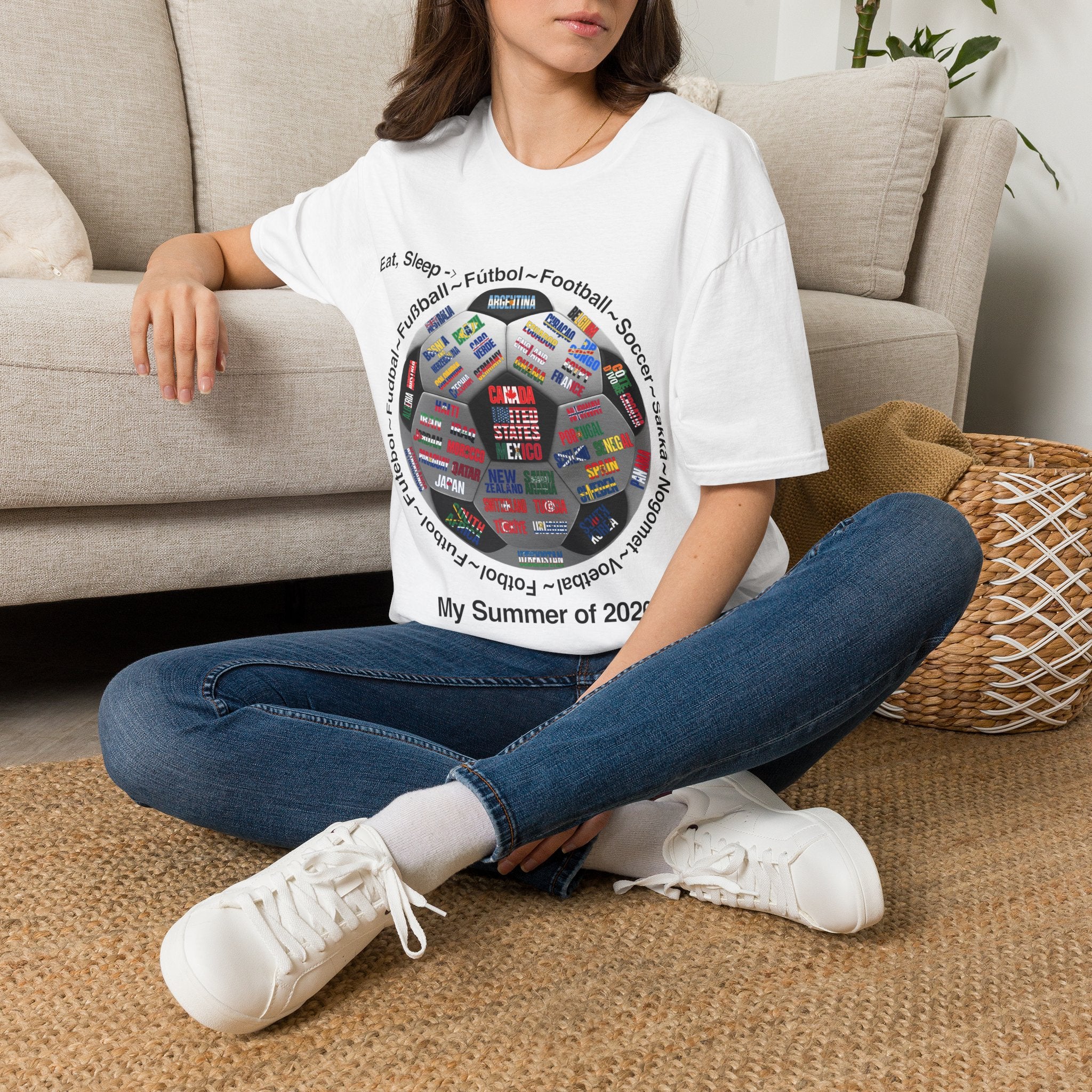 Soccer World Cup | “Eat, Sleep, Football, My Summer 2026" | White or Black Text | Lightweight