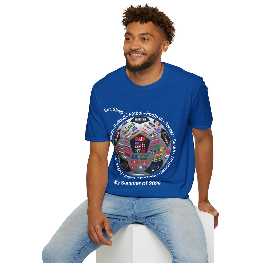 Soccer World Cup | “Eat, Sleep, Football, My Summer 2026" | White or Black Text | Lightweight