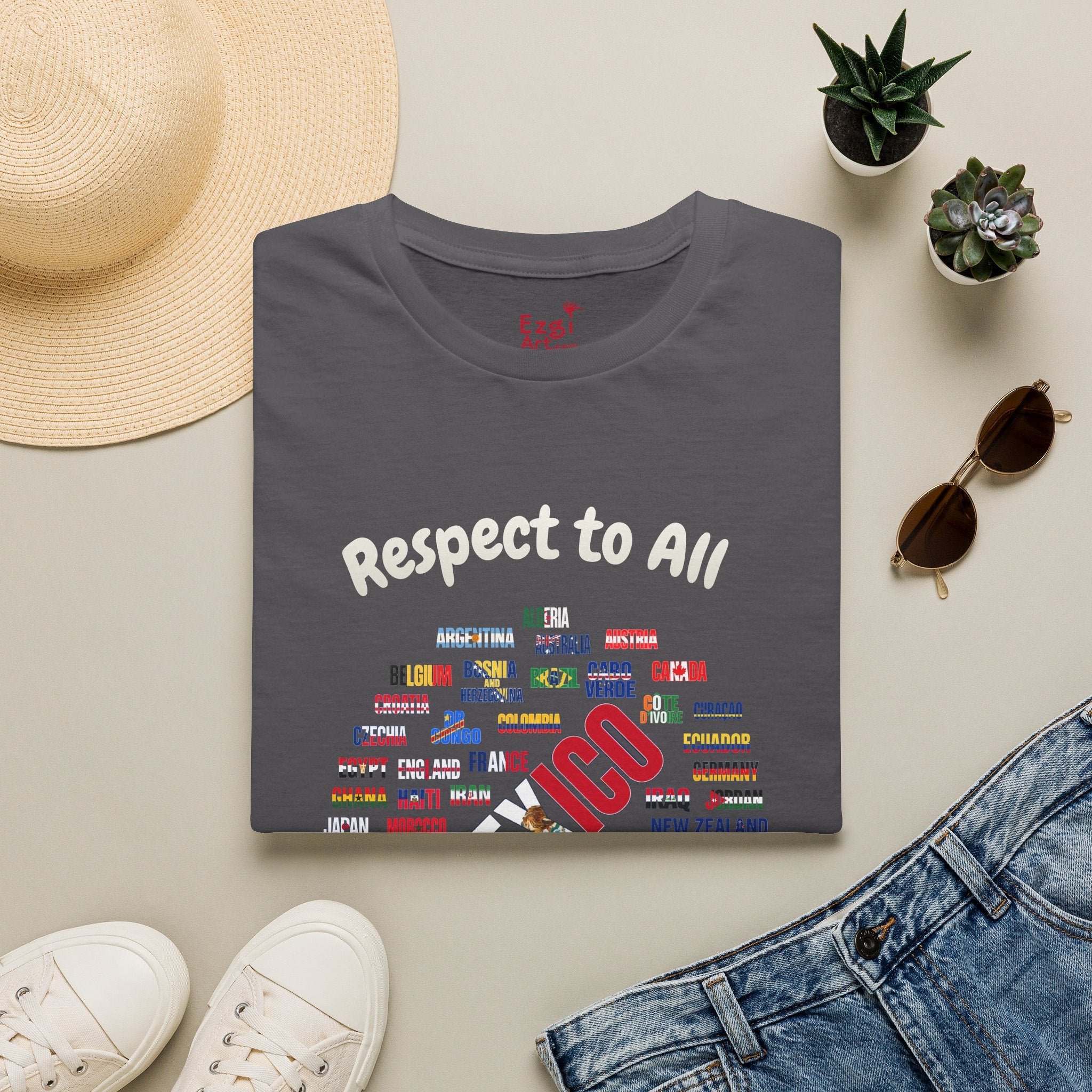 Mexico Fan Soccer Tee | White Text | Lightweight