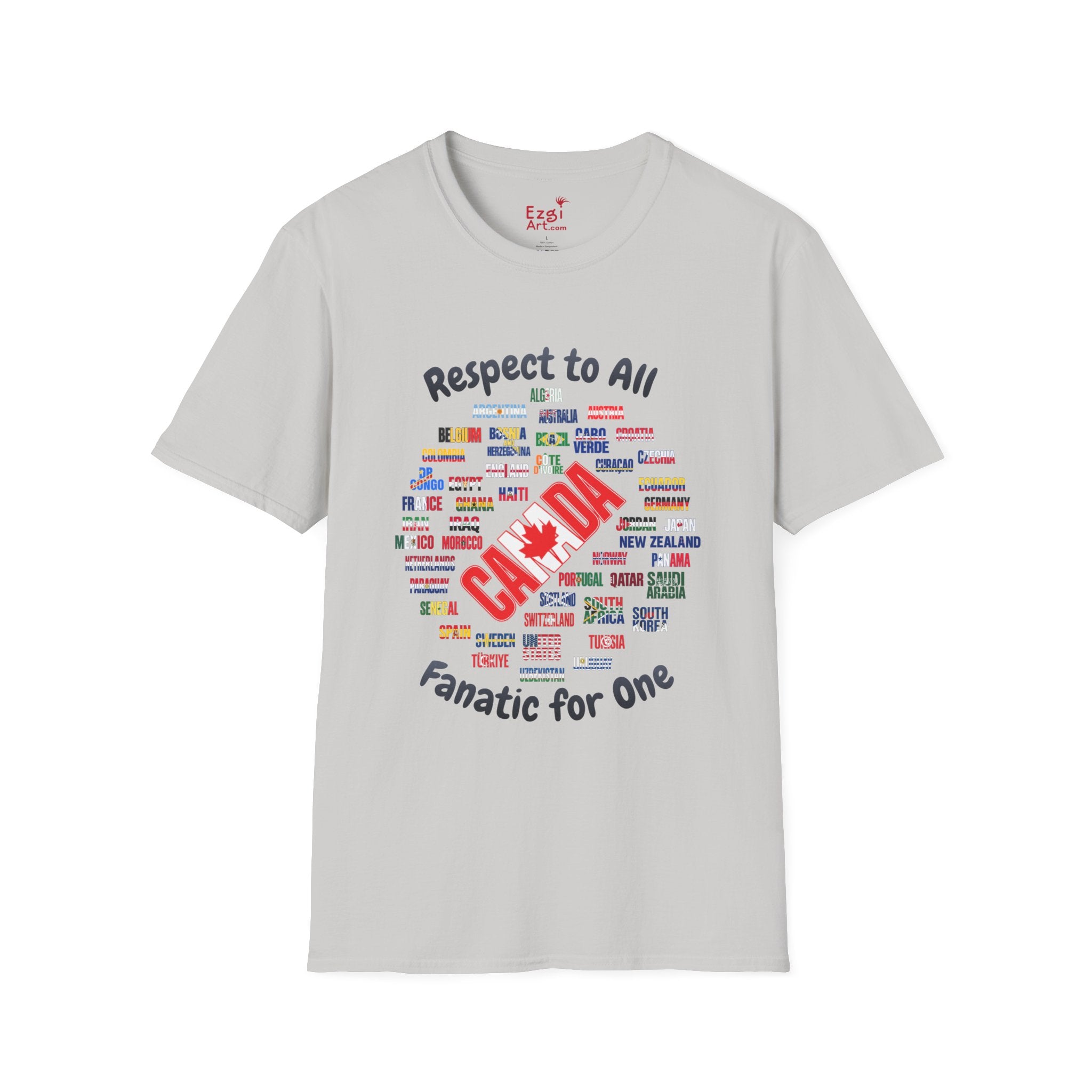 Canada Fan Soccer Tee | Dark Text | Lightweight