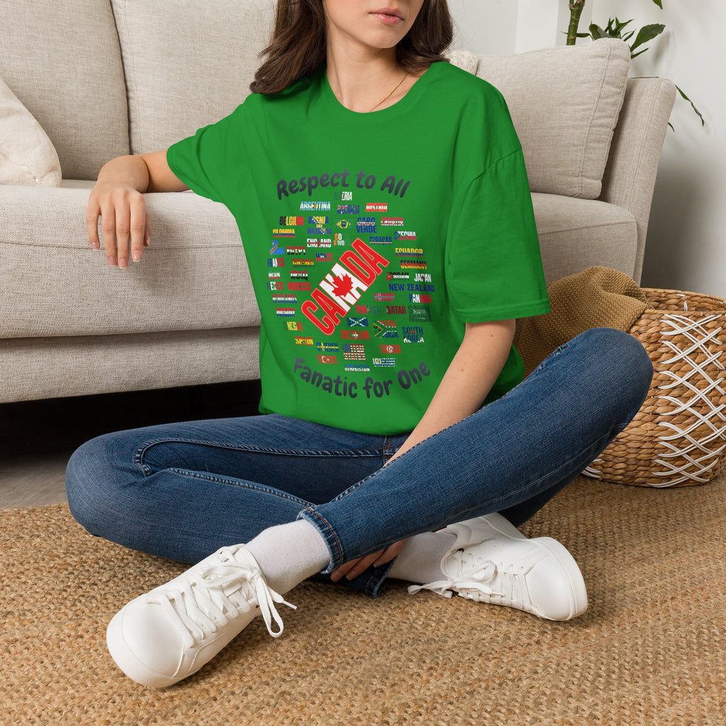 Canada Fan Soccer Tee | Dark Text | Lightweight