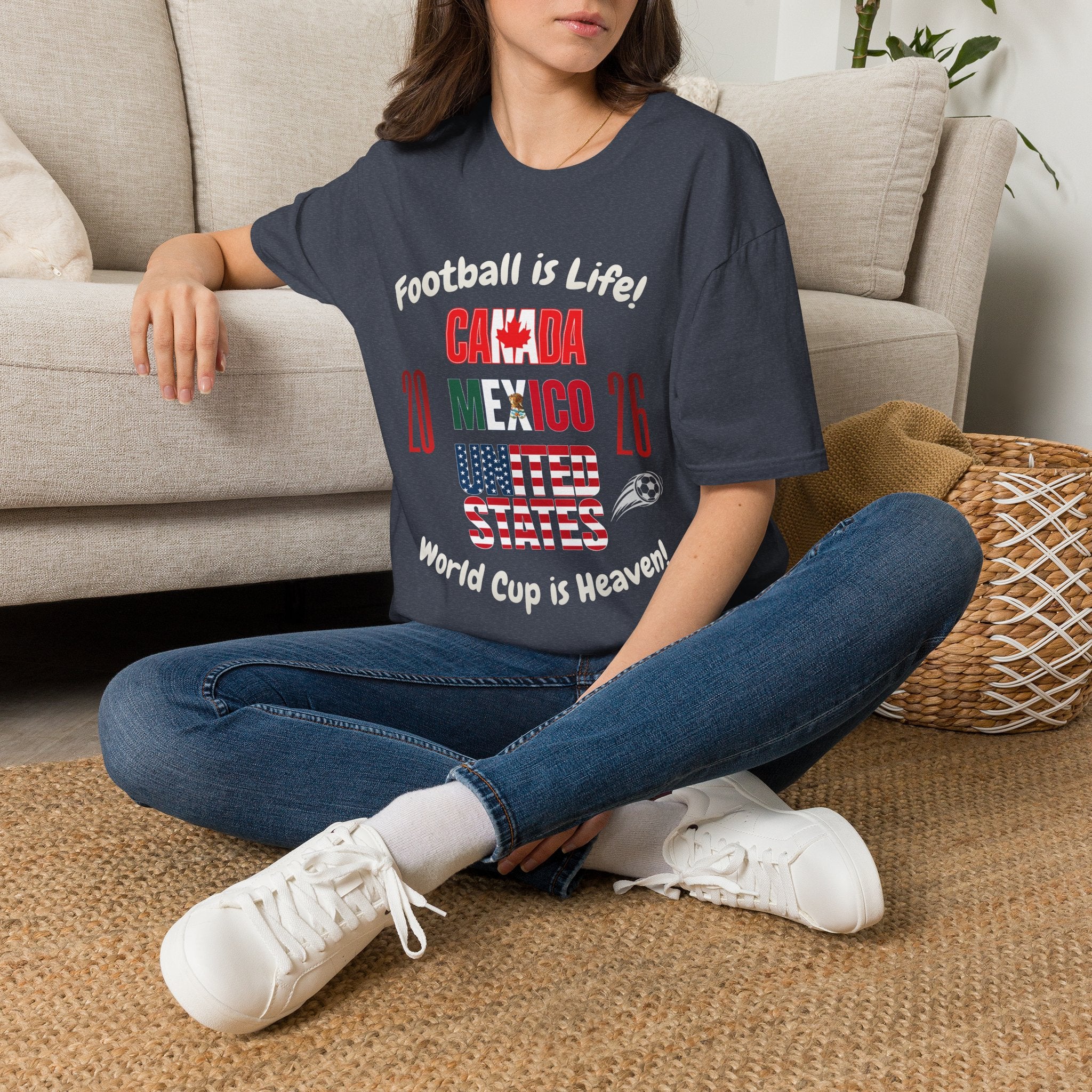 Canada Mexico USA 2026 World Cup | Heaven | White Text | Lightweight