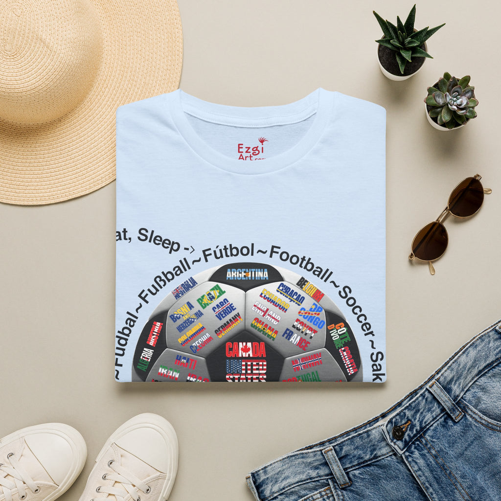 Soccer World Cup | “Eat, Sleep, Football, My Summer 2026" | White or Black Text | Lightweight