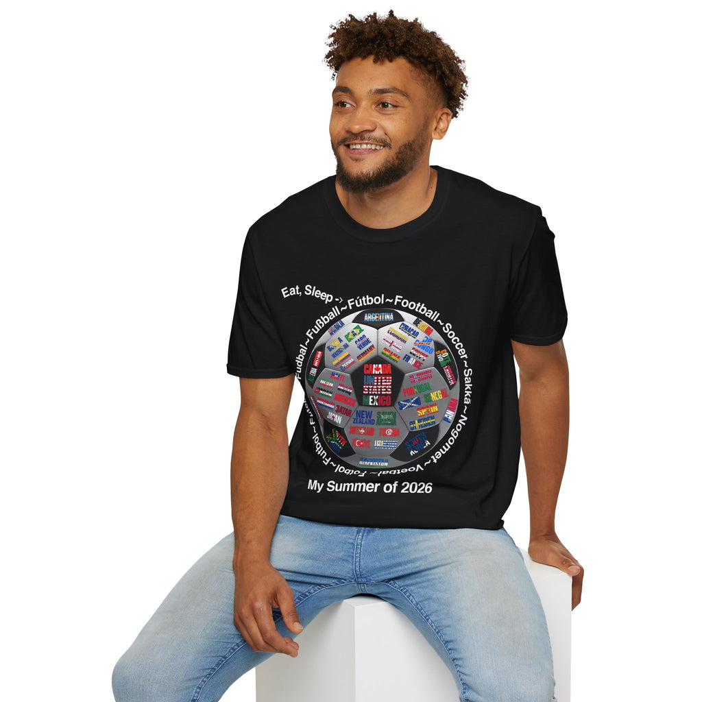Soccer World Cup | “Eat, Sleep, Football, My Summer 2026" | White or Black Text | Lightweight