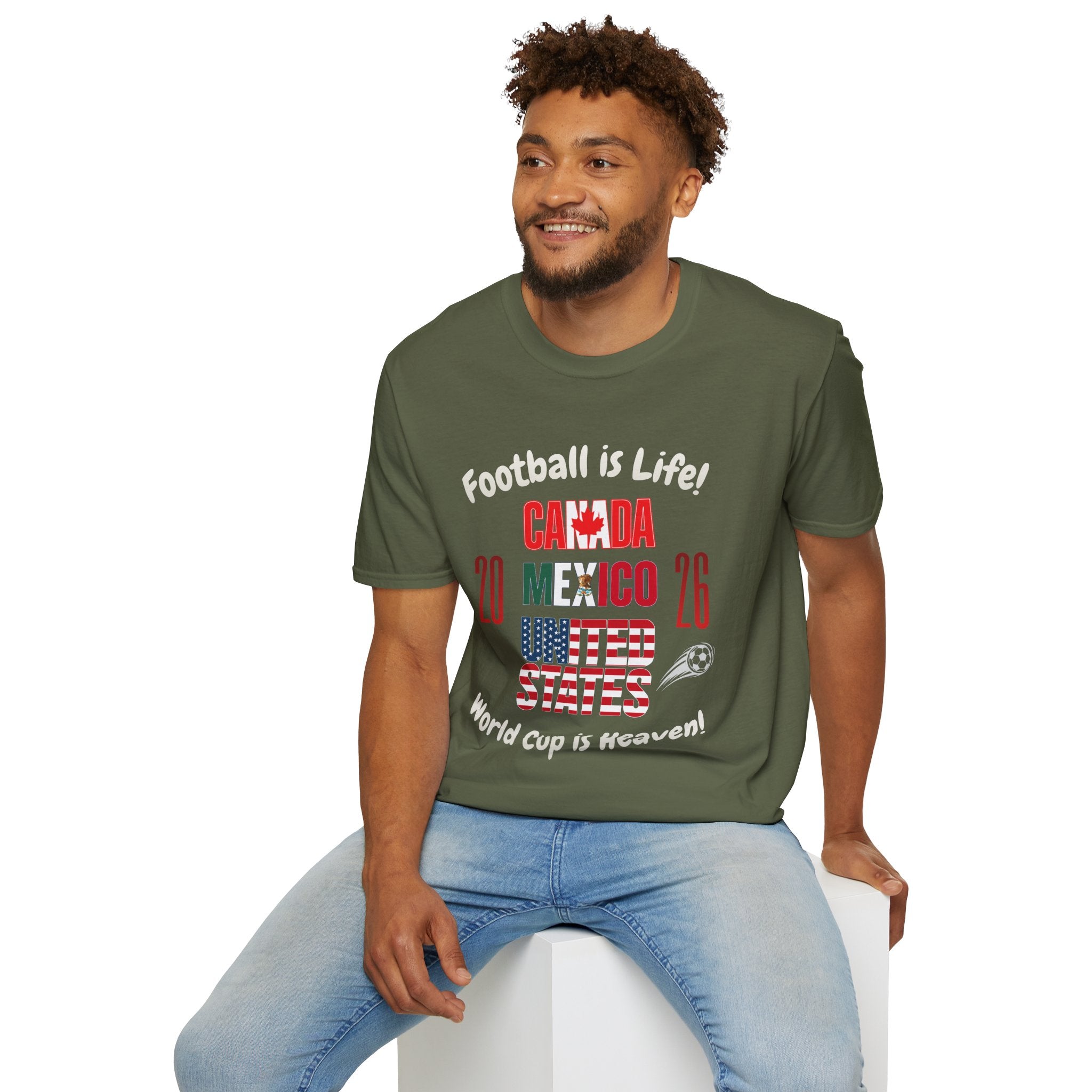 Canada Mexico USA 2026 World Cup | Heaven | White Text | Lightweight