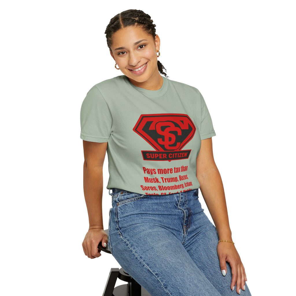 Super Citizen Graphic T-Shirt — "Pays More Tax Than" Protest Tee (Special Edition) - A protest tee for everyday people. Regular citizens pay more taxes than wealthy ones. Wear it to show your...