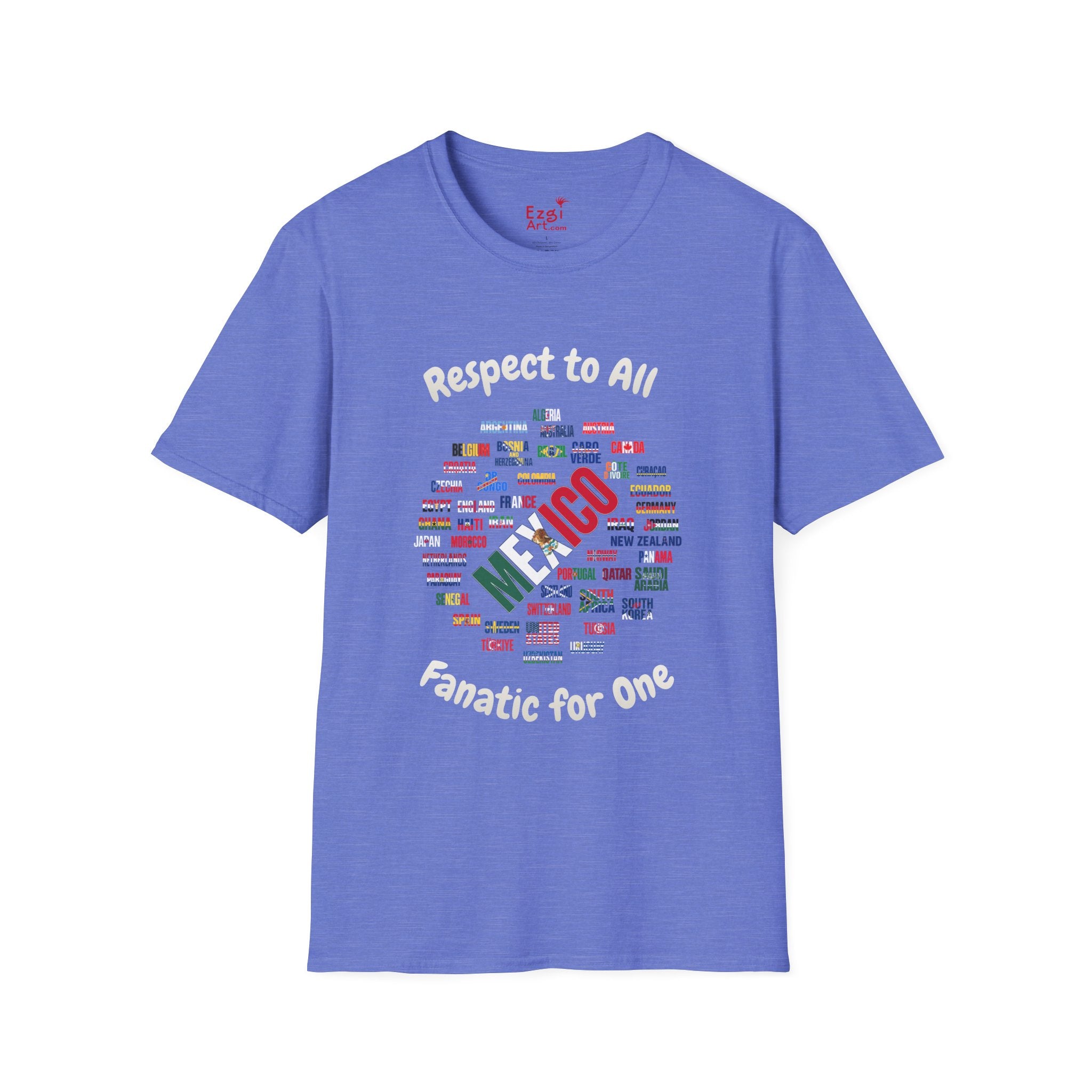 Mexico Fan Soccer Tee | White Text | Lightweight