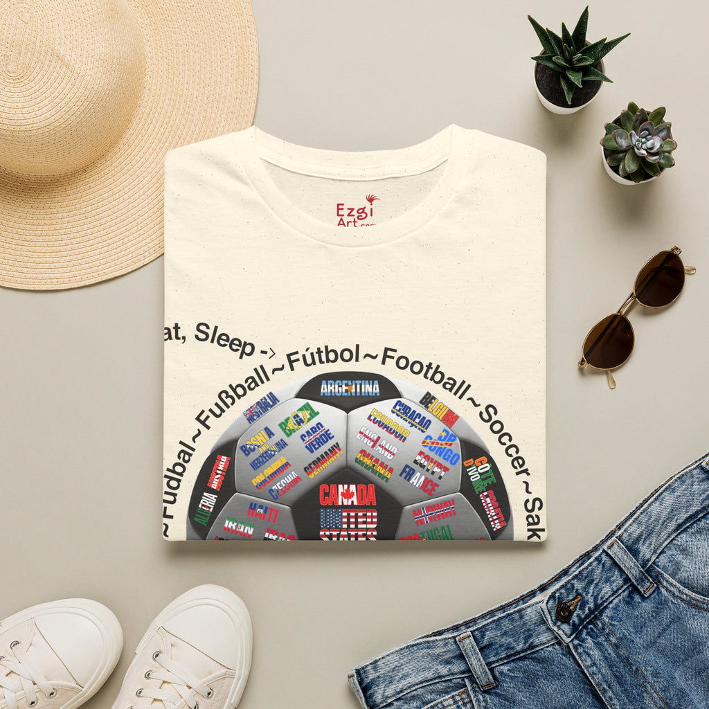 Soccer World Cup | “Eat, Sleep, Football, My Summer 2026" | White or Black Text | Lightweight