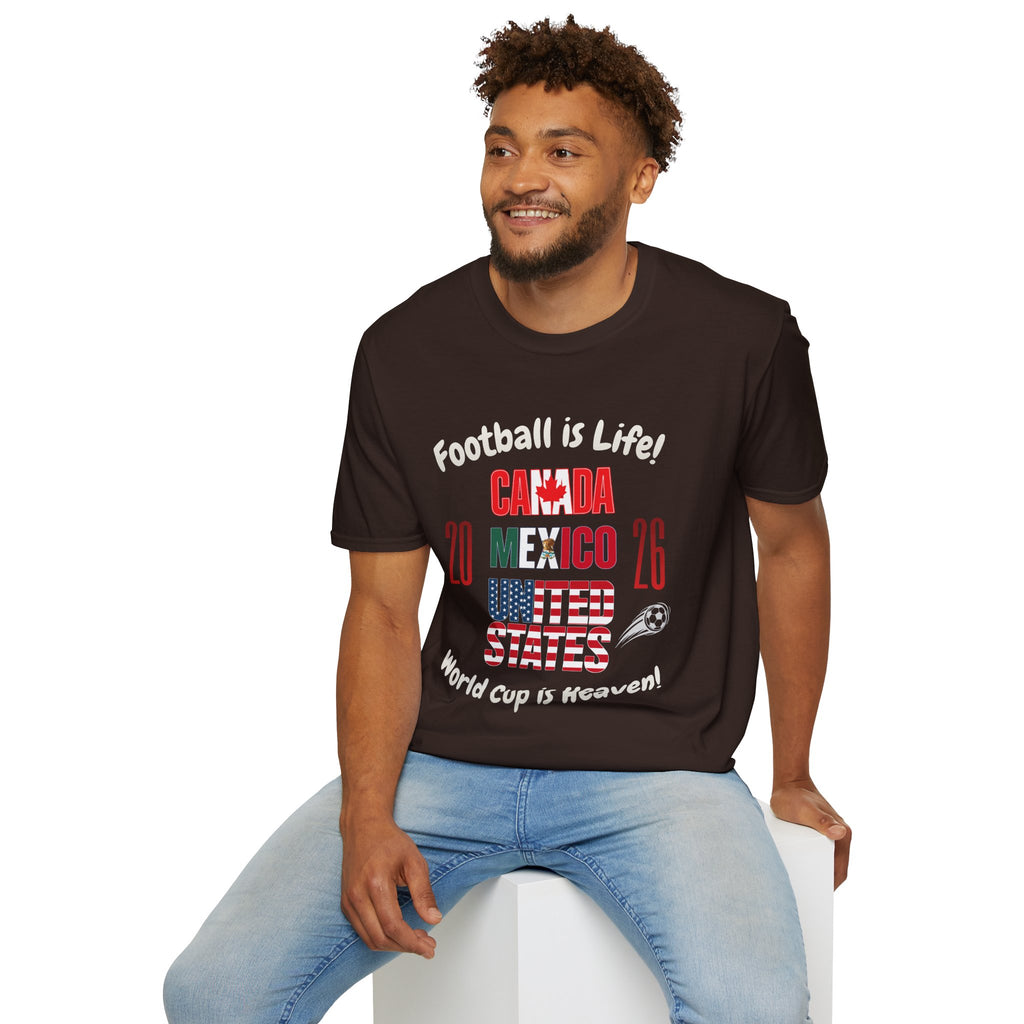 Canada Mexico USA 2026 World Cup | Heaven | White Text | Lightweight