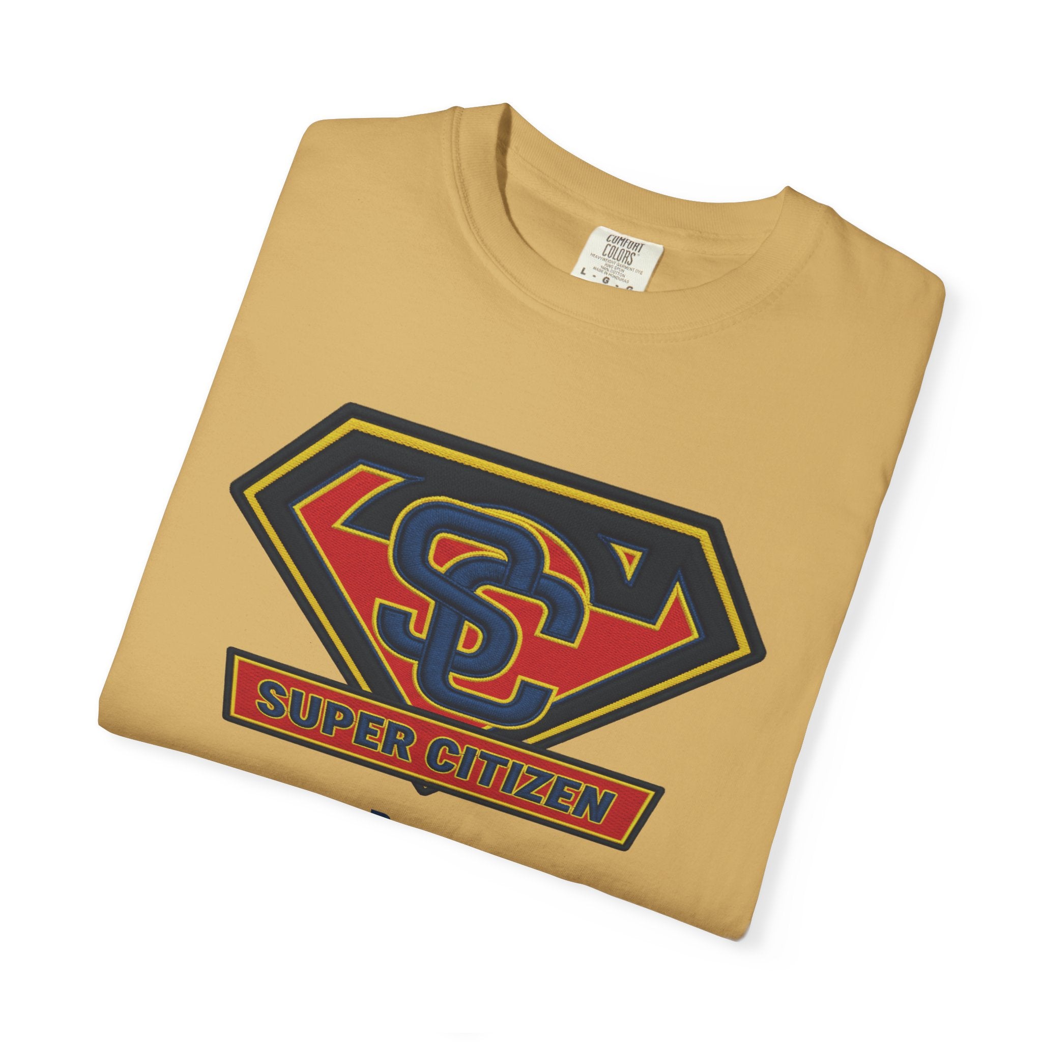 Super Citizen Graphic T-Shirt — "Pays so many taxes" (Blue text) - A protest tee for everyday people. Regular citizens pay taxes at every step of life—income, purchases, property—while the burden...