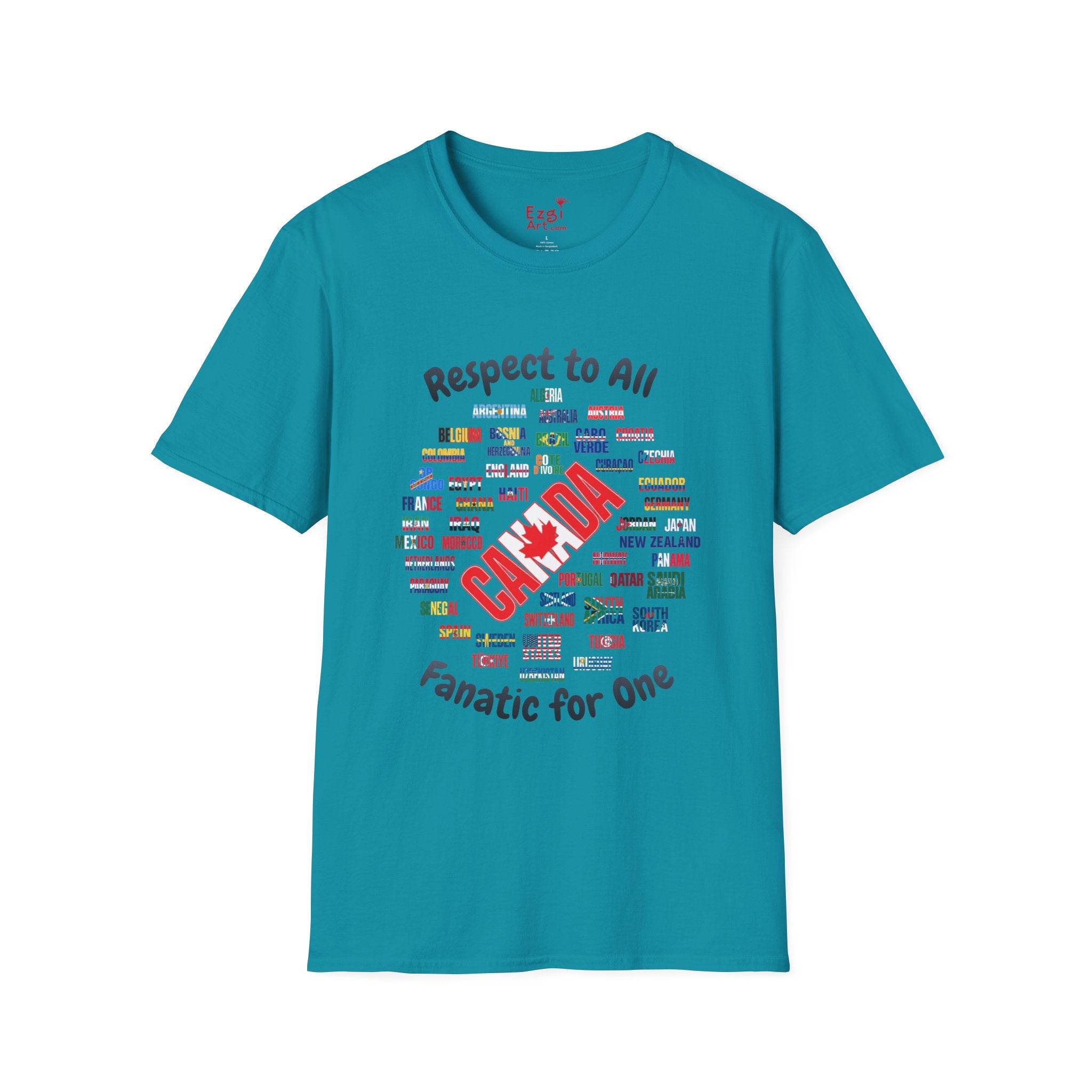 Canada Fan Soccer Tee | Dark Text | Lightweight
