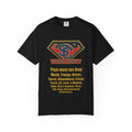Super Citizen - Printed both sides — "Tax, Tax, Tax" Protest Tee (Yellow Text) - A protest tee for everyday people. Regular citizens pay so many and more taxes than wealthy ones. Wear it to show your...