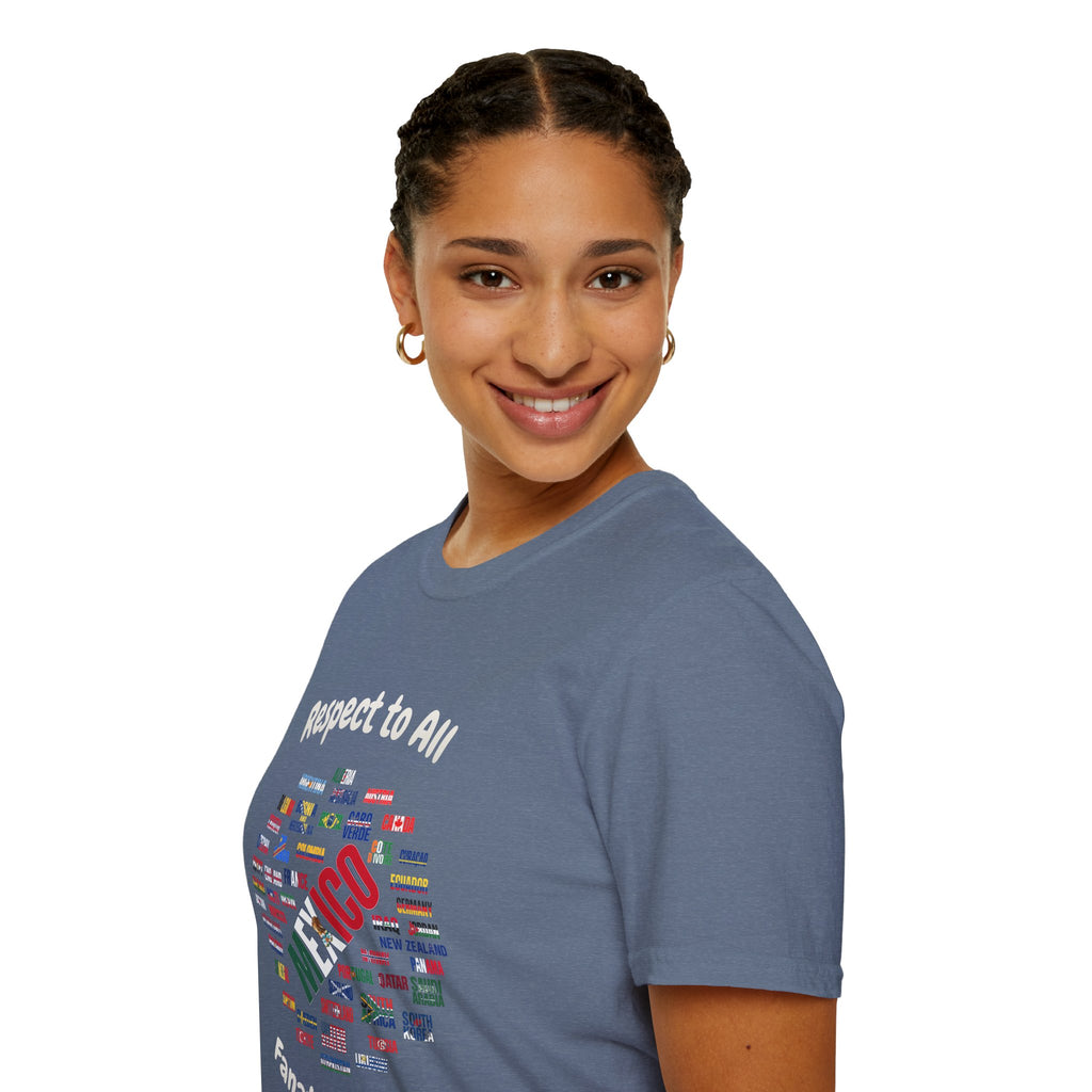 Mexico Fan Soccer Tee | White Text | Lightweight