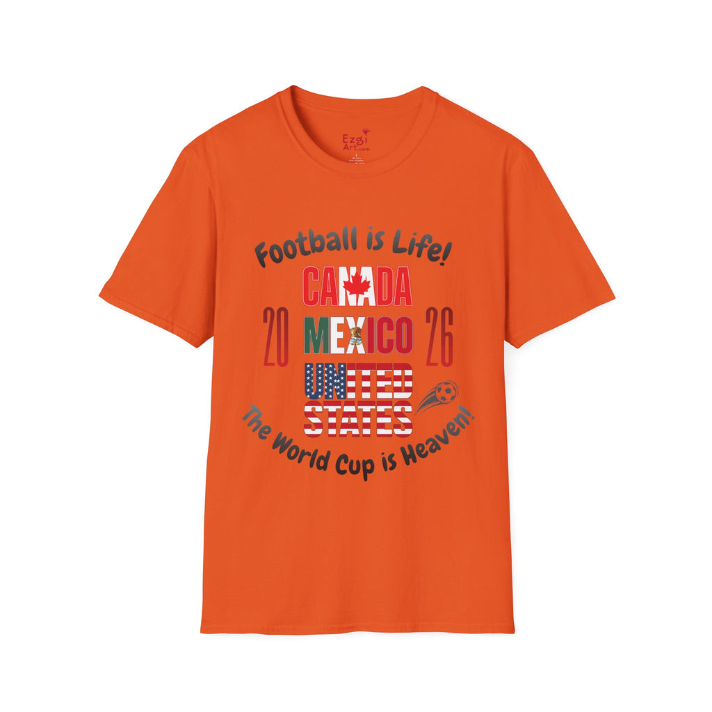 Canada Mexico USA 2026 World Cup | Heaven | Dark Text | Lightweight