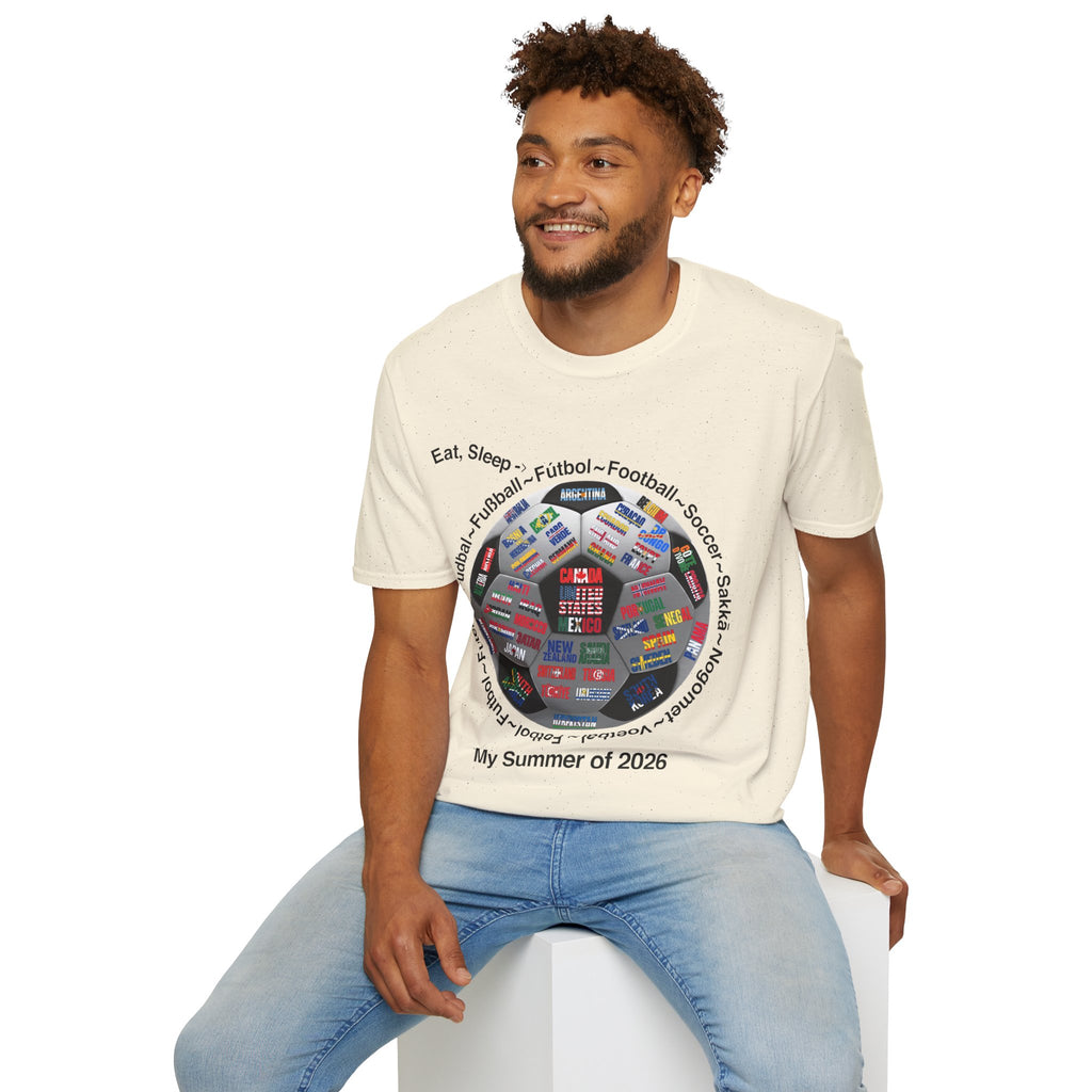 Soccer World Cup | “Eat, Sleep, Football, My Summer 2026" | White or Black Text | Lightweight
