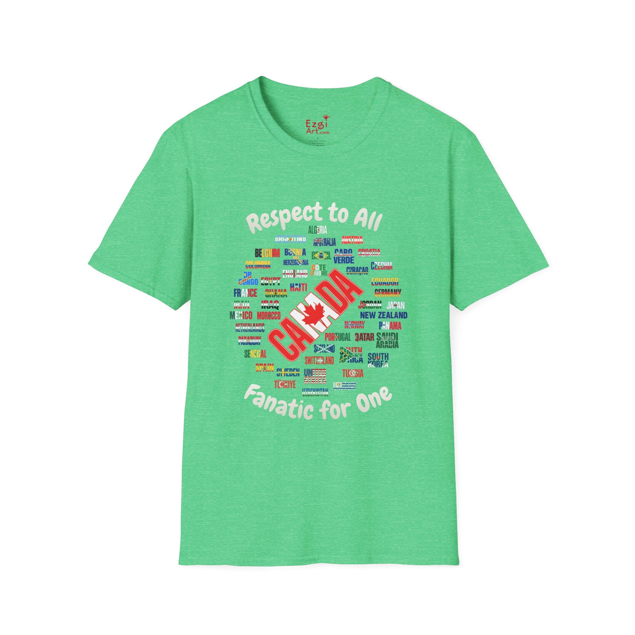 Canada Fan Soccer Tee | White Text | Lightweight