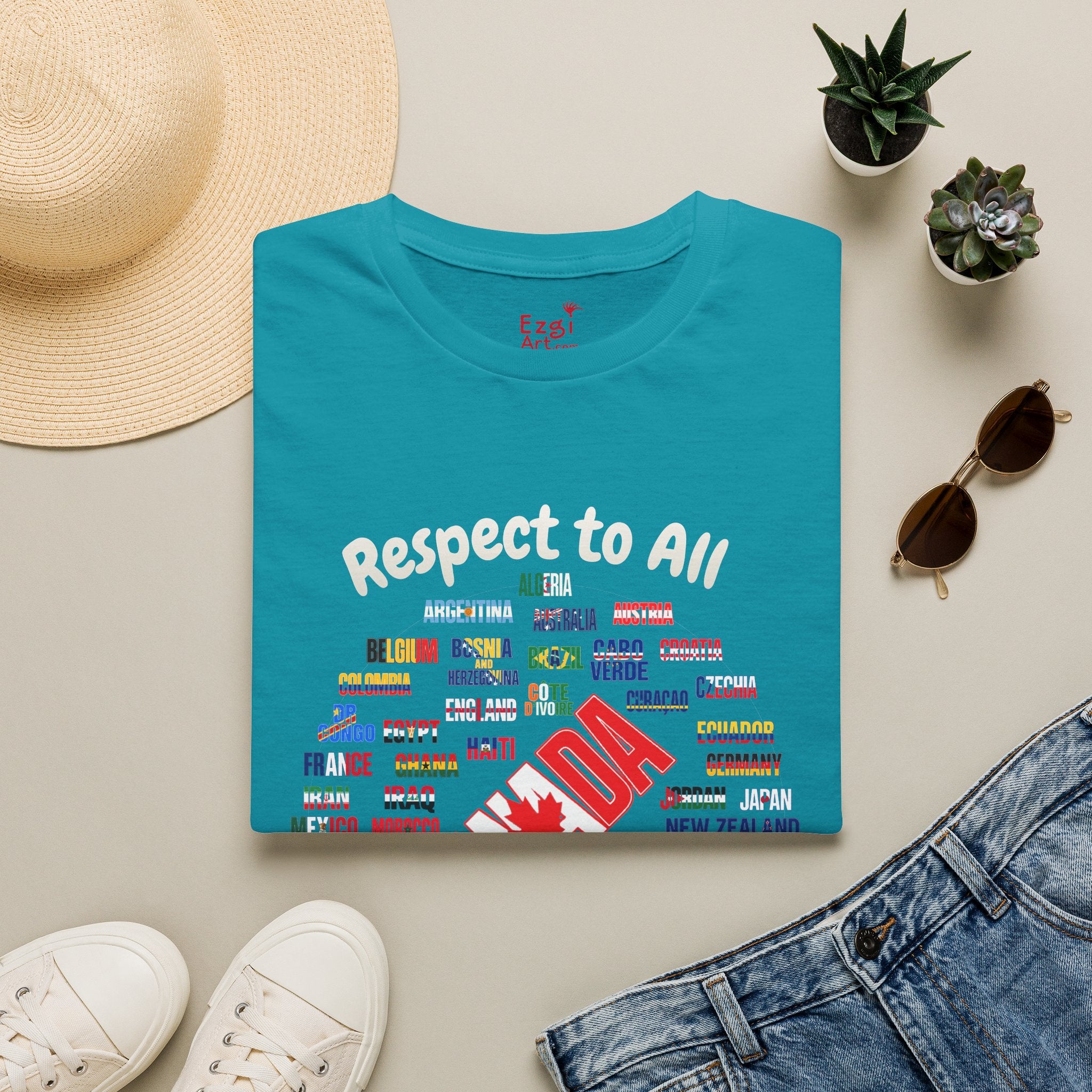 Canada Fan Soccer Tee | White Text | Lightweight