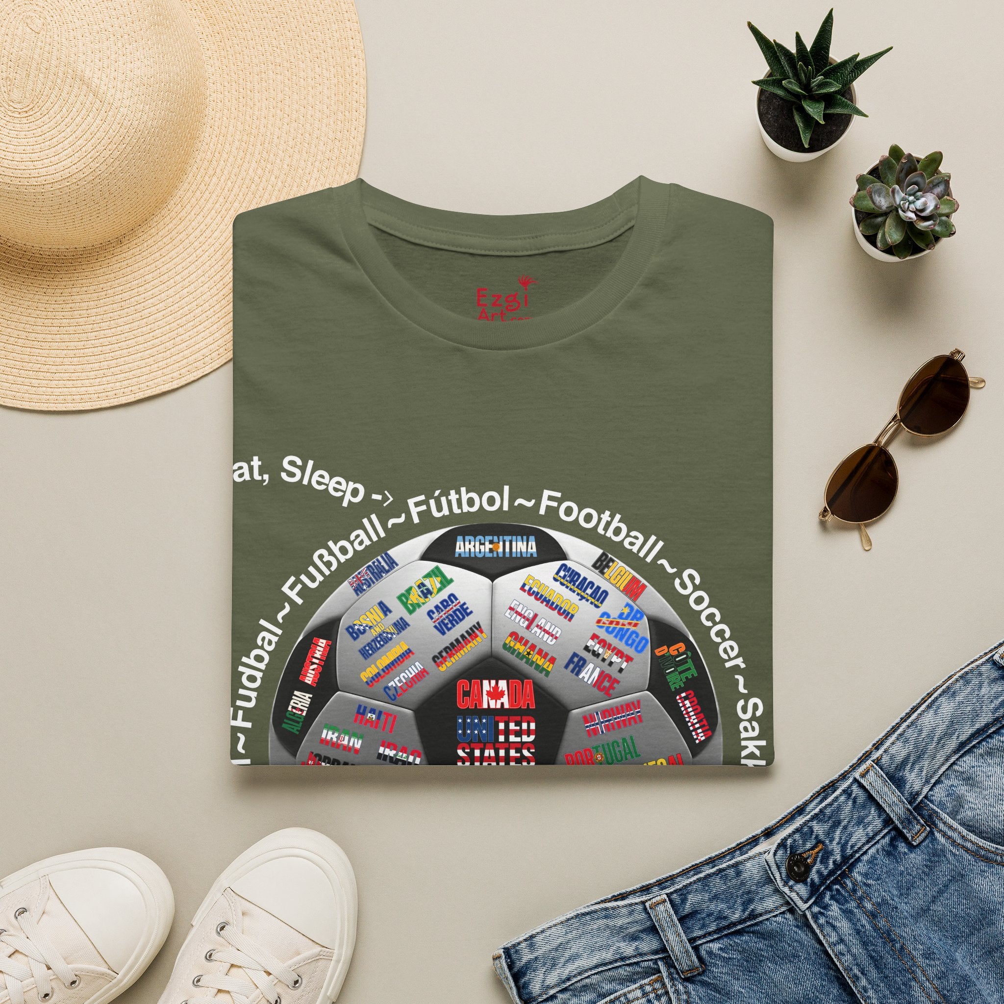 Soccer World Cup | “Eat, Sleep, Football, My Summer 2026" | White or Black Text | Lightweight