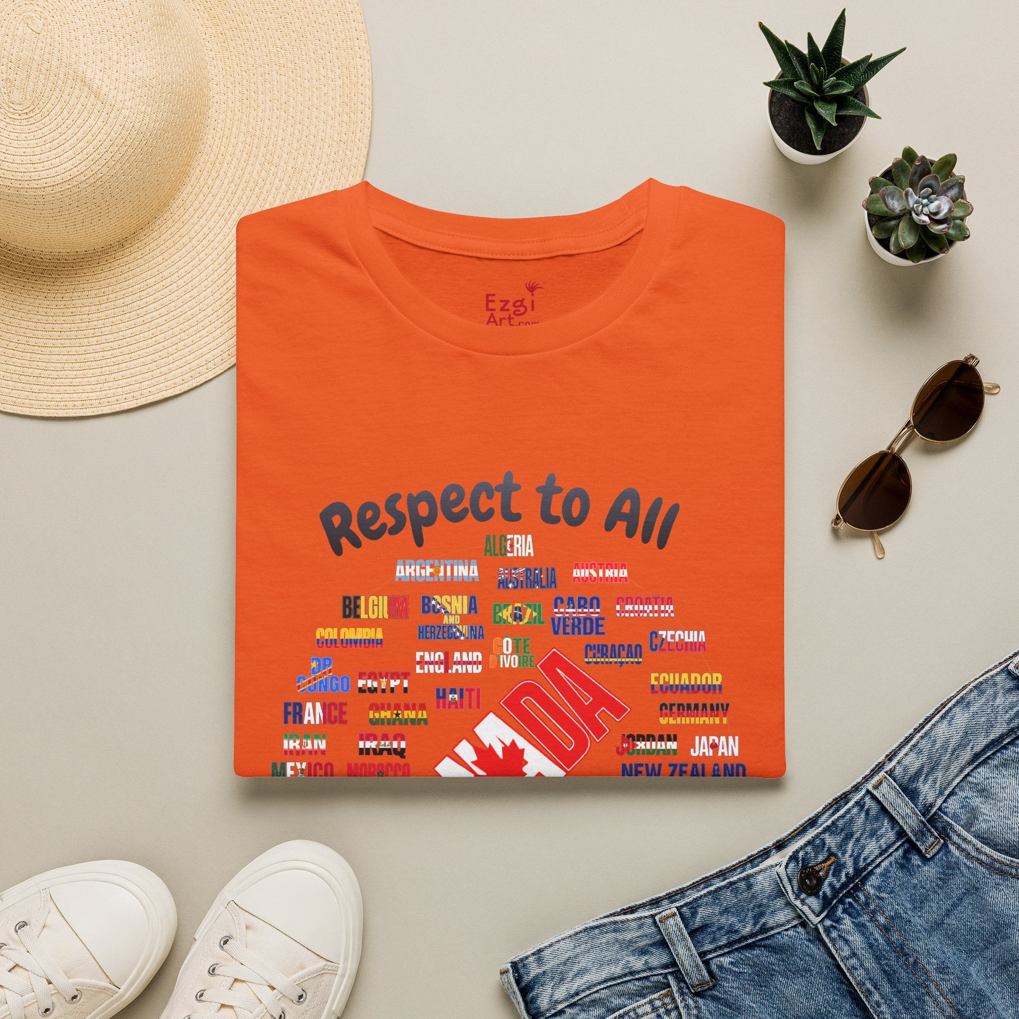 Canada Fan Soccer Tee | Dark Text | Lightweight