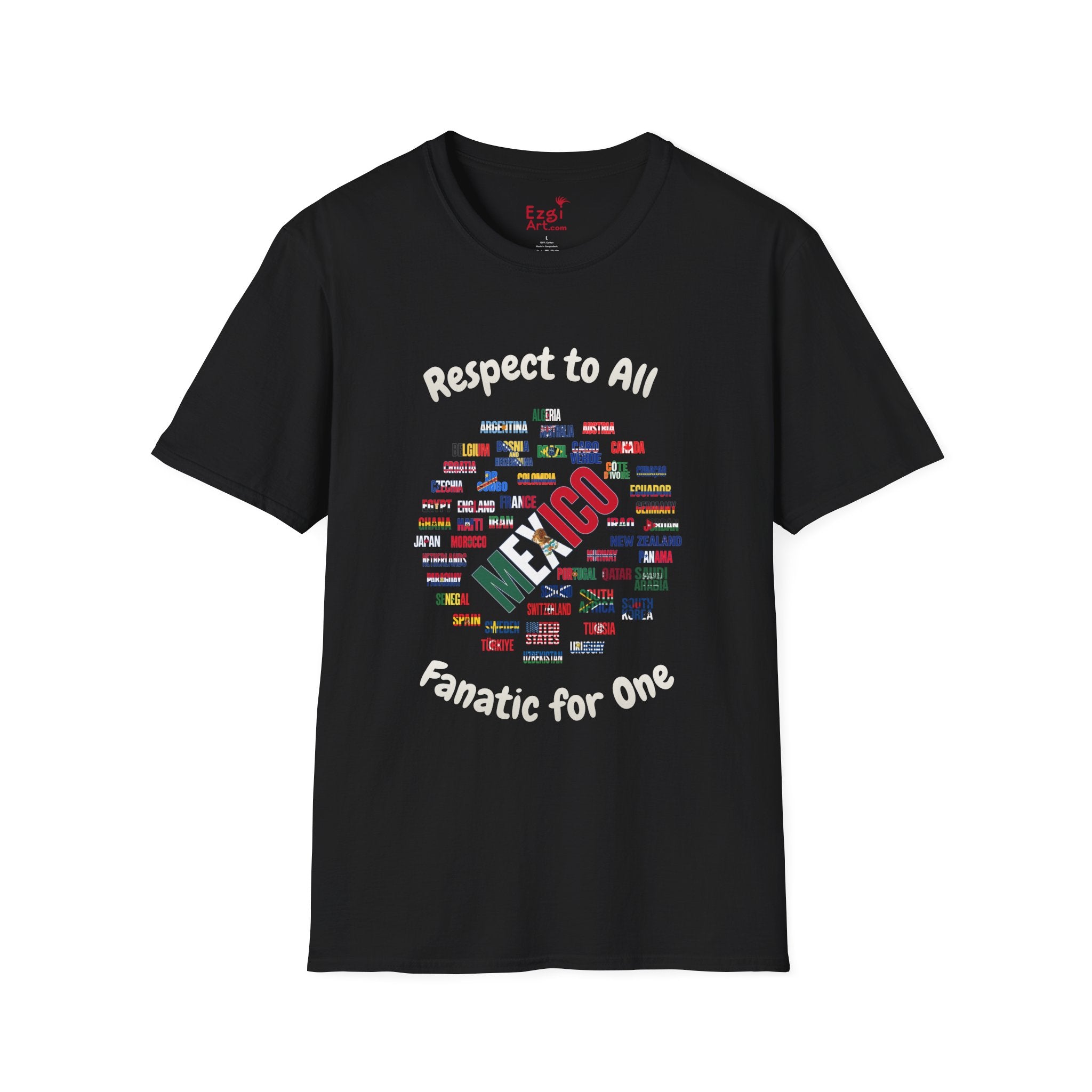 Mexico Fan Soccer Tee | White Text | Lightweight