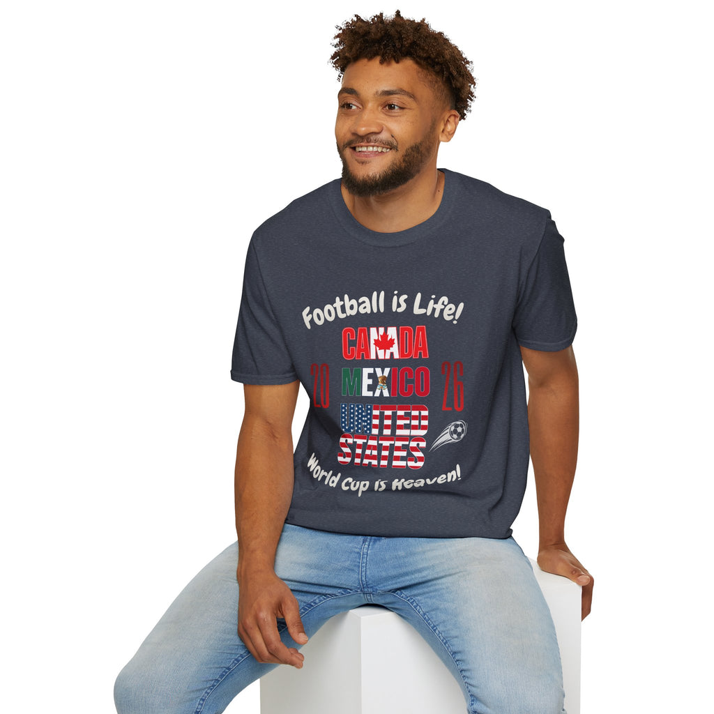 Canada Mexico USA 2026 World Cup | Heaven | White Text | Lightweight