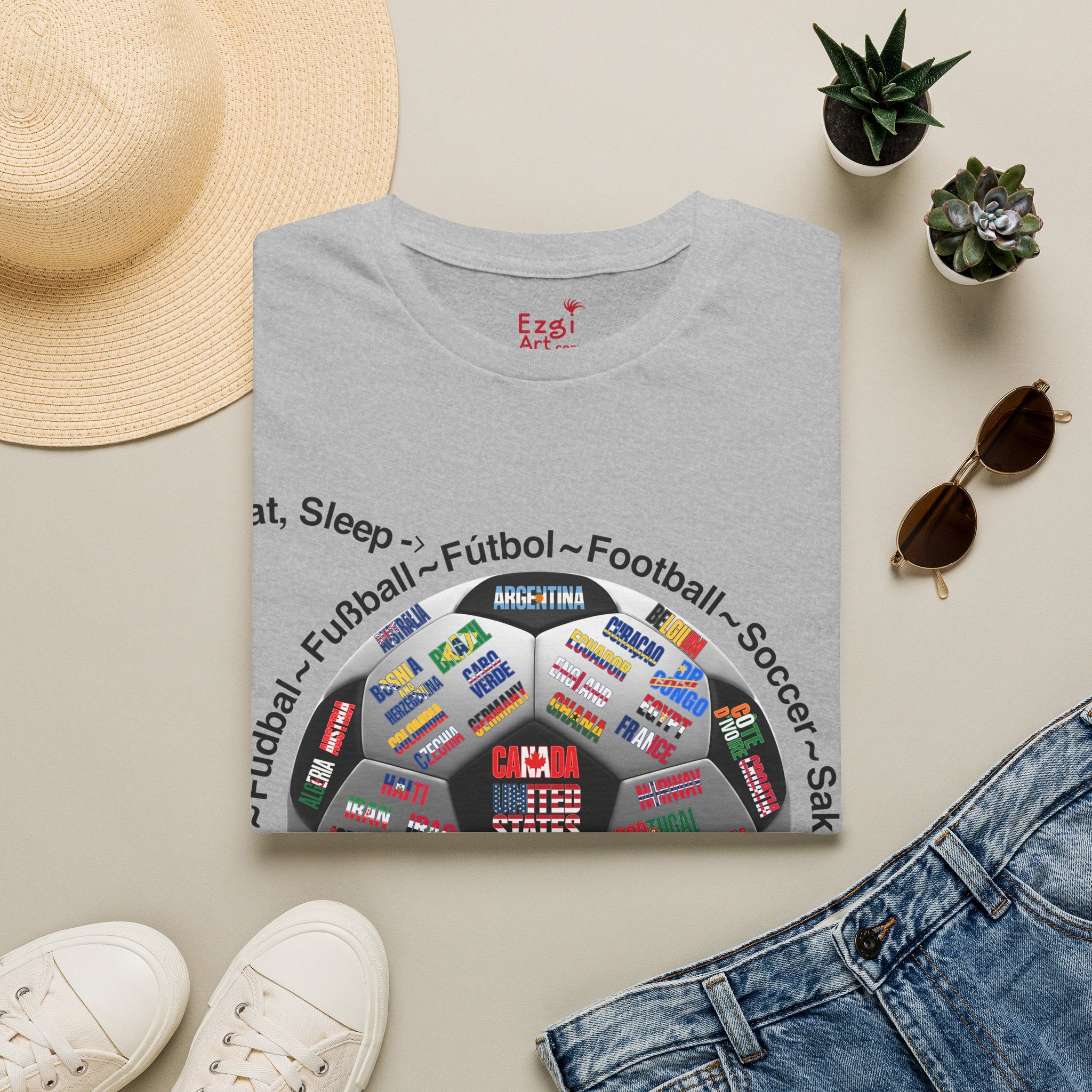 Soccer World Cup | “Eat, Sleep, Football, My Summer 2026" | White or Black Text | Lightweight