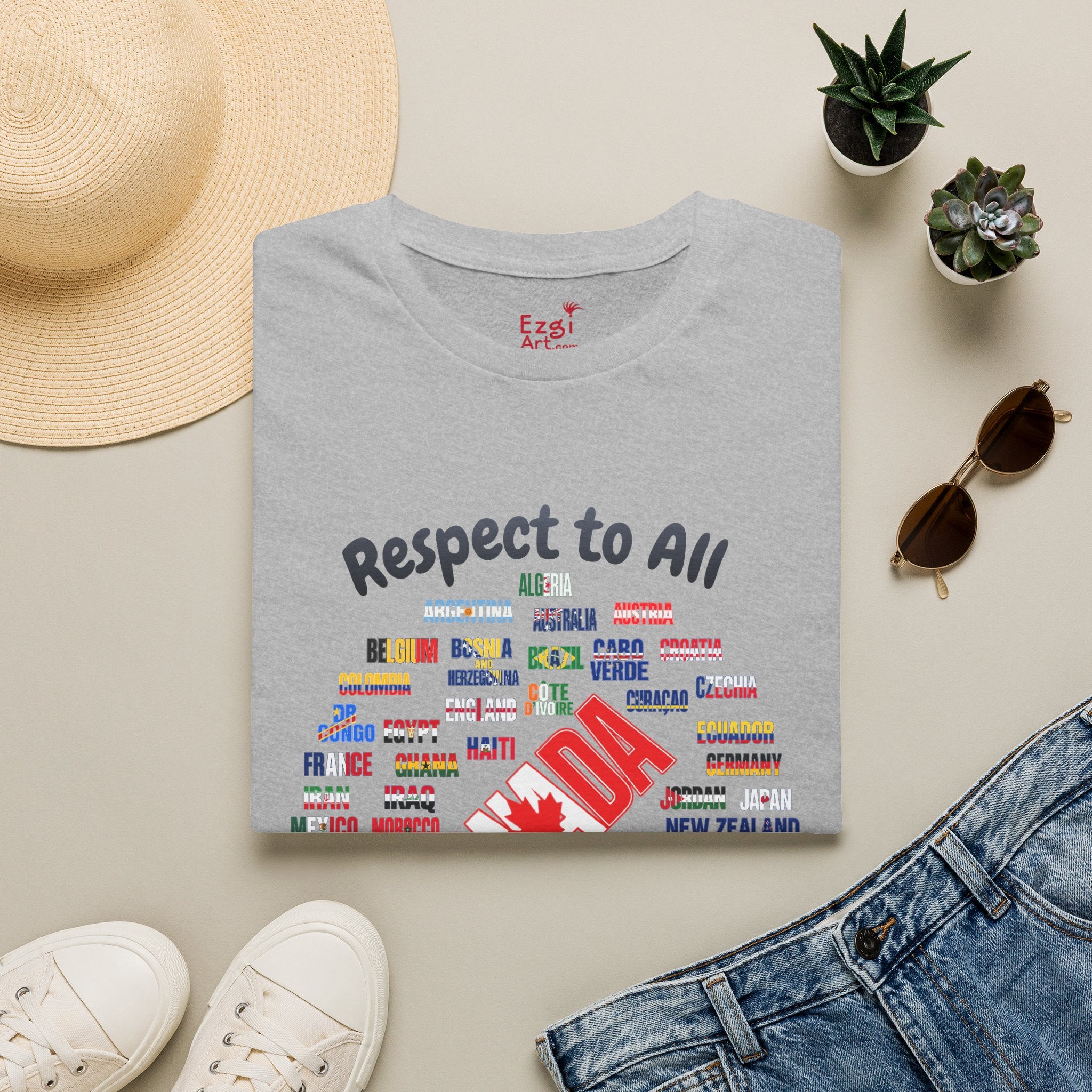Canada Fan Soccer Tee | Dark Text | Lightweight