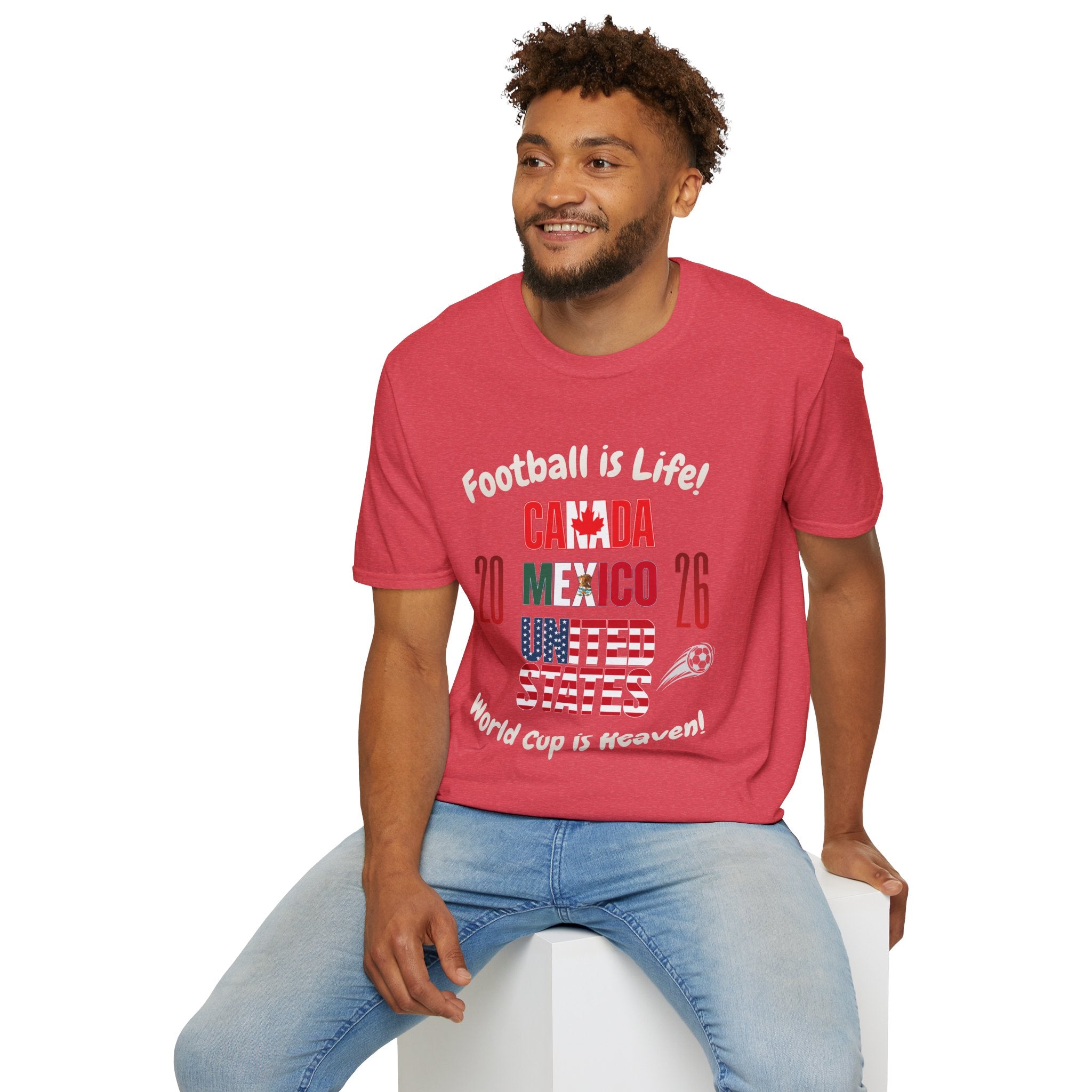 Canada Mexico USA 2026 World Cup | Heaven | White Text | Lightweight
