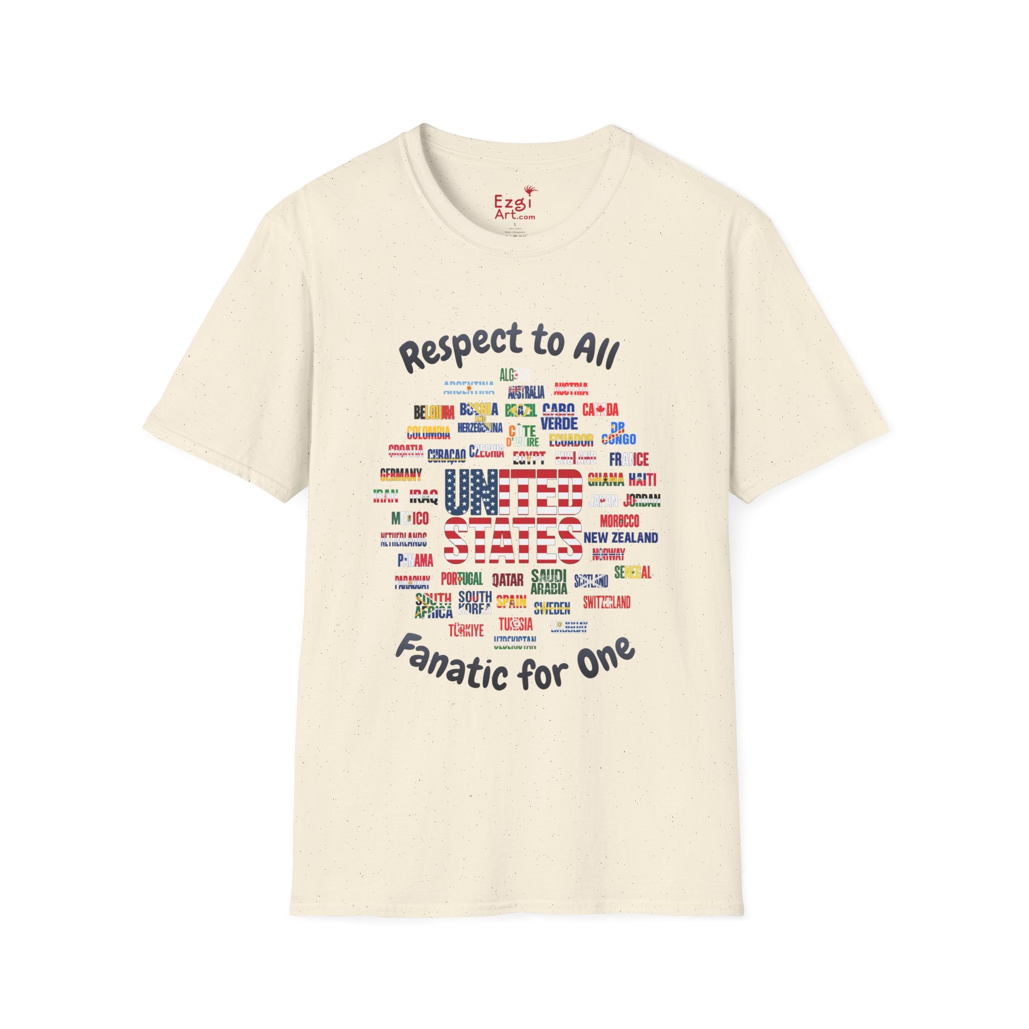 USA Fan Soccer Tee | Dark Text | Lightweight
