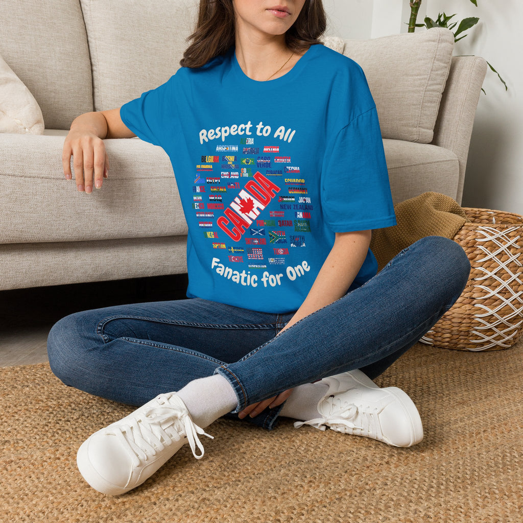Canada Fan Soccer Tee | White Text | Lightweight