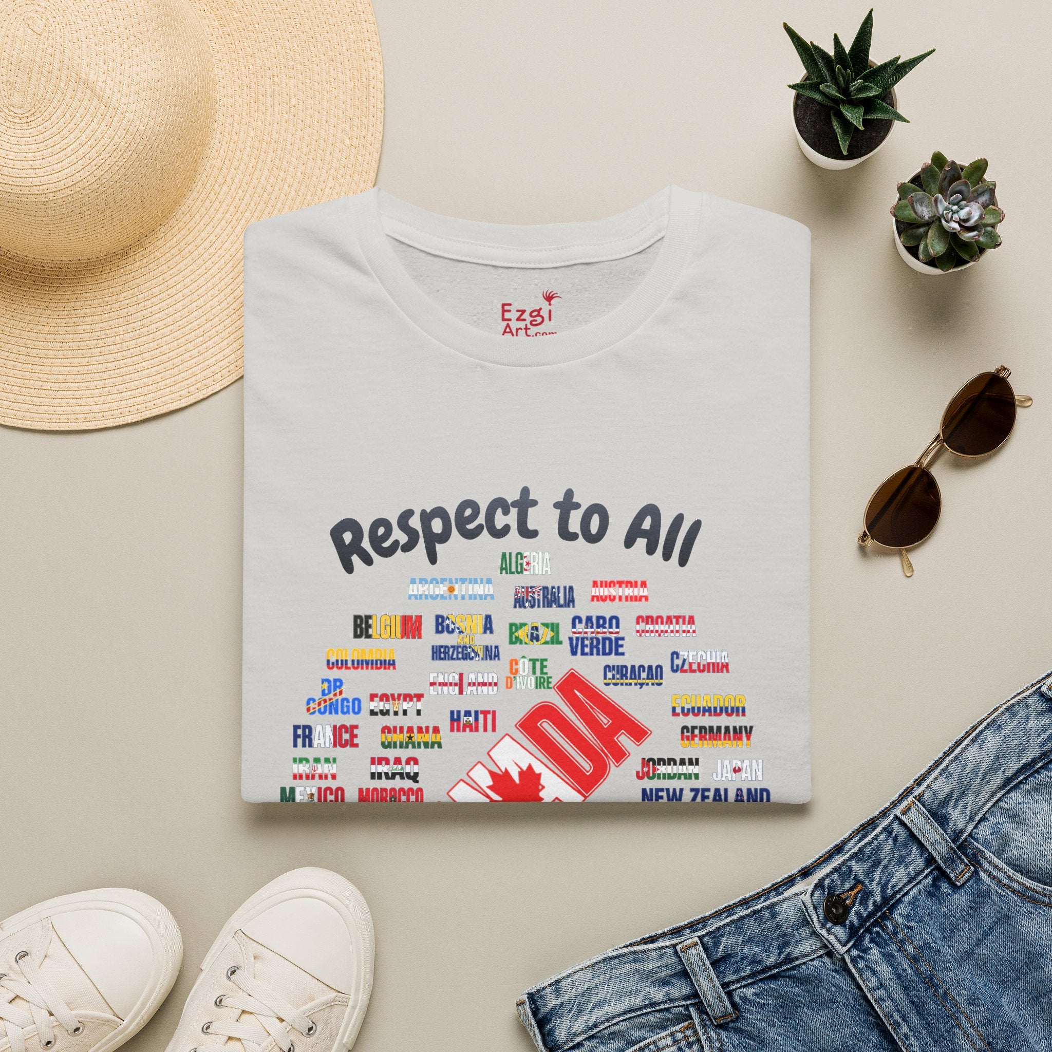 Canada Fan Soccer Tee | Dark Text | Lightweight